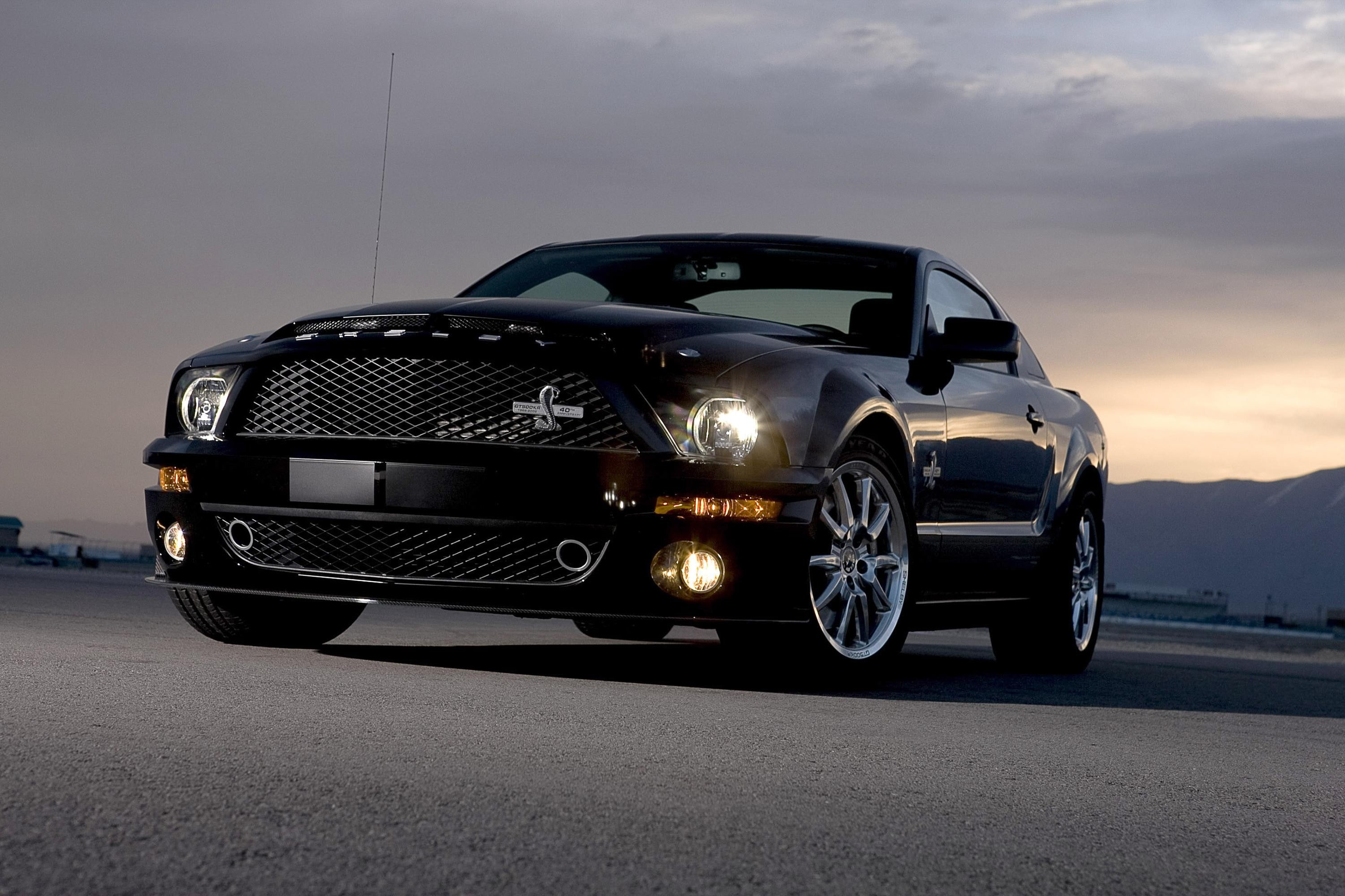 nature, road, retro styled, cloud - sky, stationary, sky, Ford Mustang Shelby, street, city, mode of transportation, travel, no people, land vehicle, vintage car, HD Wallpaper