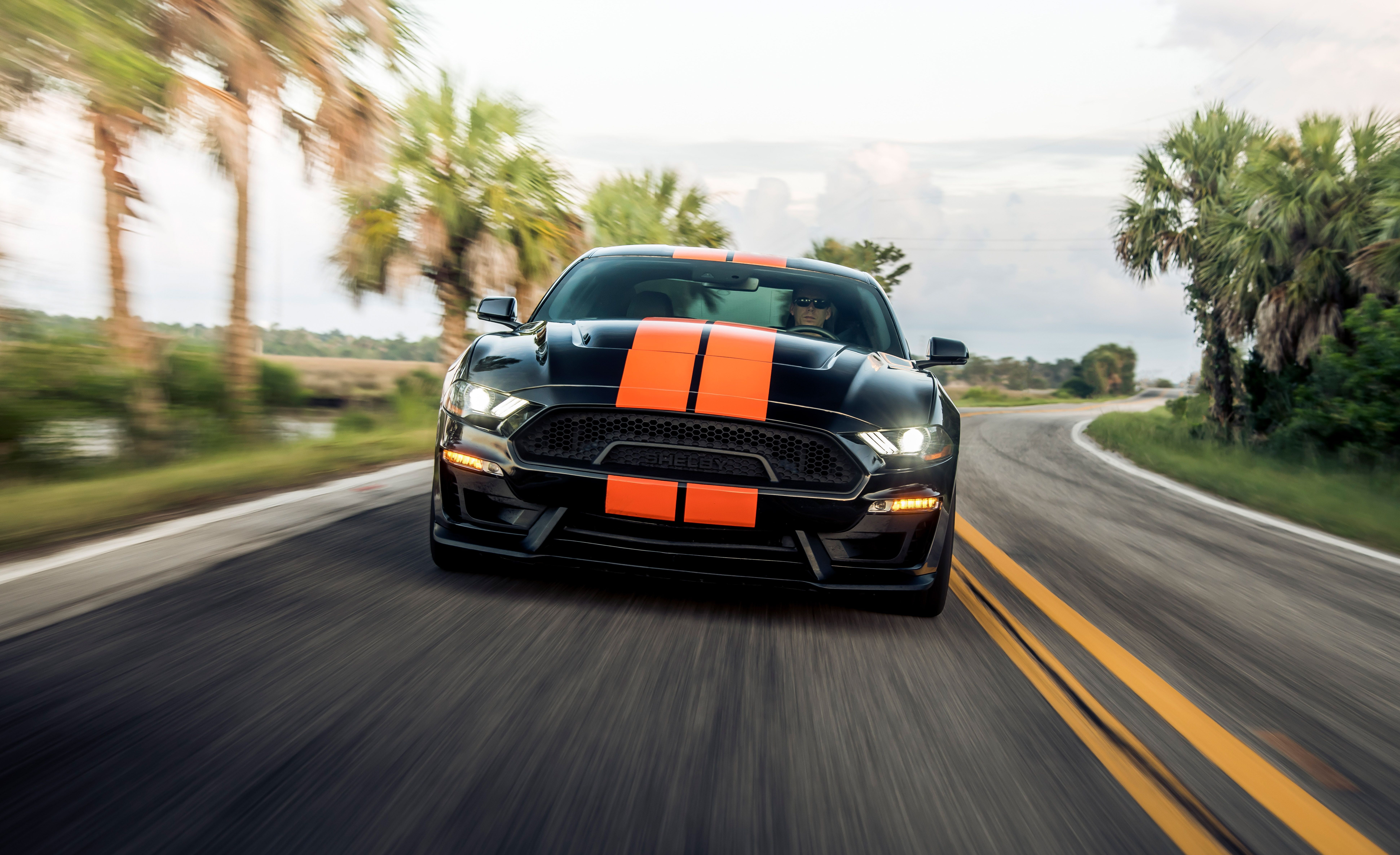 Car, Black Car, Muscle Car, Ford Mustang, Ford Mustang Shelby GT, Ford Mustang Shelby, Vehicle, 8K, Ford, HD Wallpaper