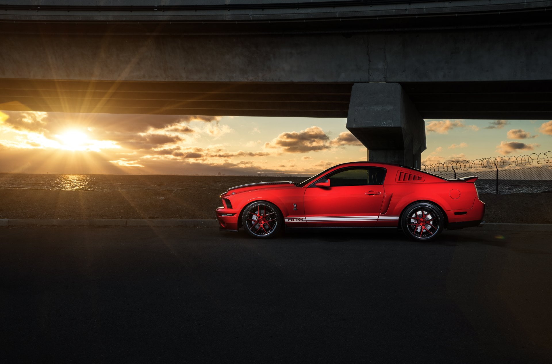 Ford Mustang Shelby GT500, Ford Mustang, Car, Muscle Car, 1080P, Ford, Vehicle, Red Car, HD Wallpaper