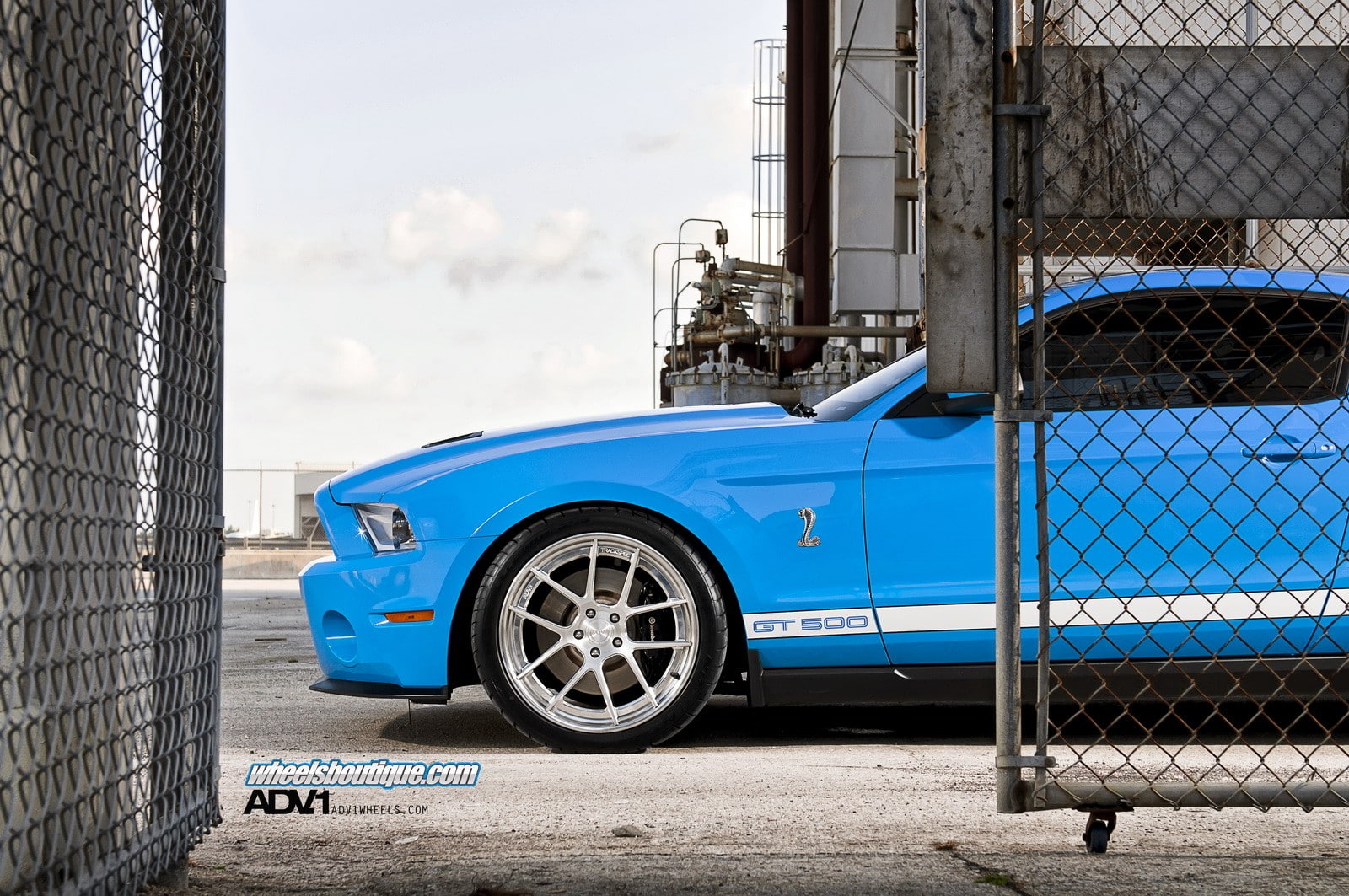 coupe, 720P, Ford Mustang, car, American cars, Shelby GT500, muscle cars, rims, Ford, blue cars, HD Wallpaper