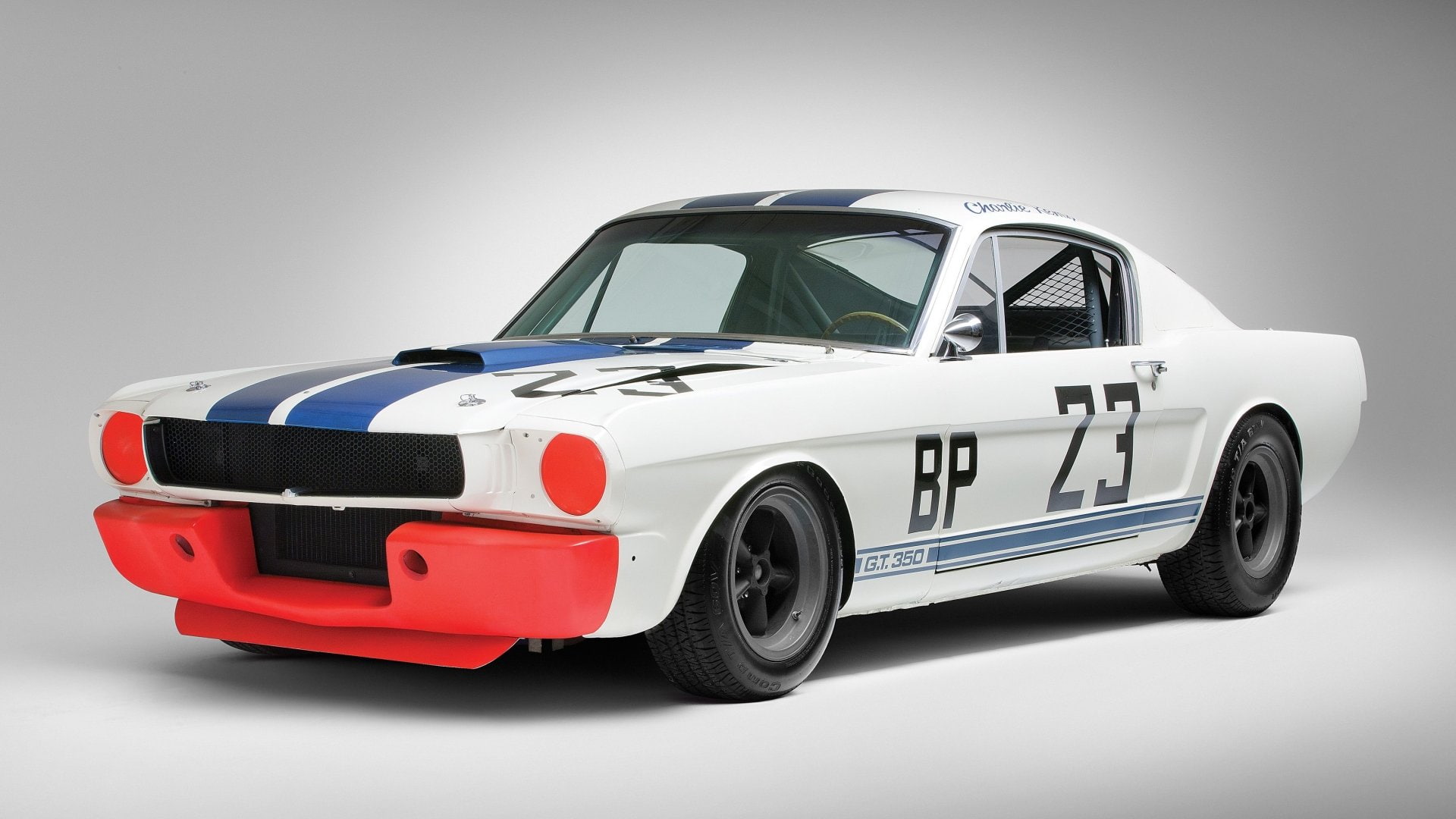 Ford, Shelby Mustang GT 350, Fastback, Muscle Car, White Car, 1080P, Shelby Mustang GT350, Car, Race Car, HD Wallpaper
