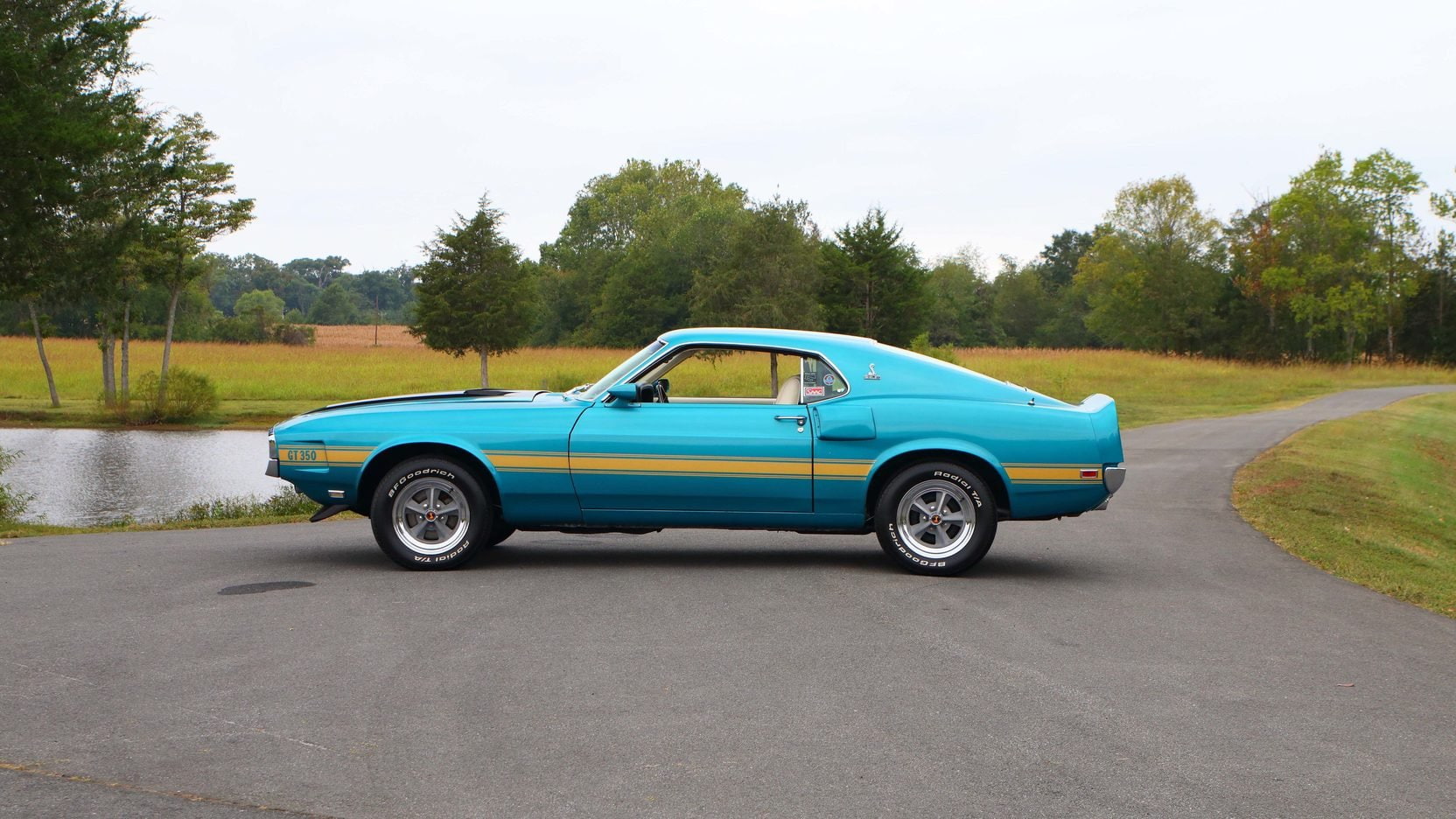 1970, fastback, gt350, mudtang, 720P, aqua, shelby, HD Wallpaper