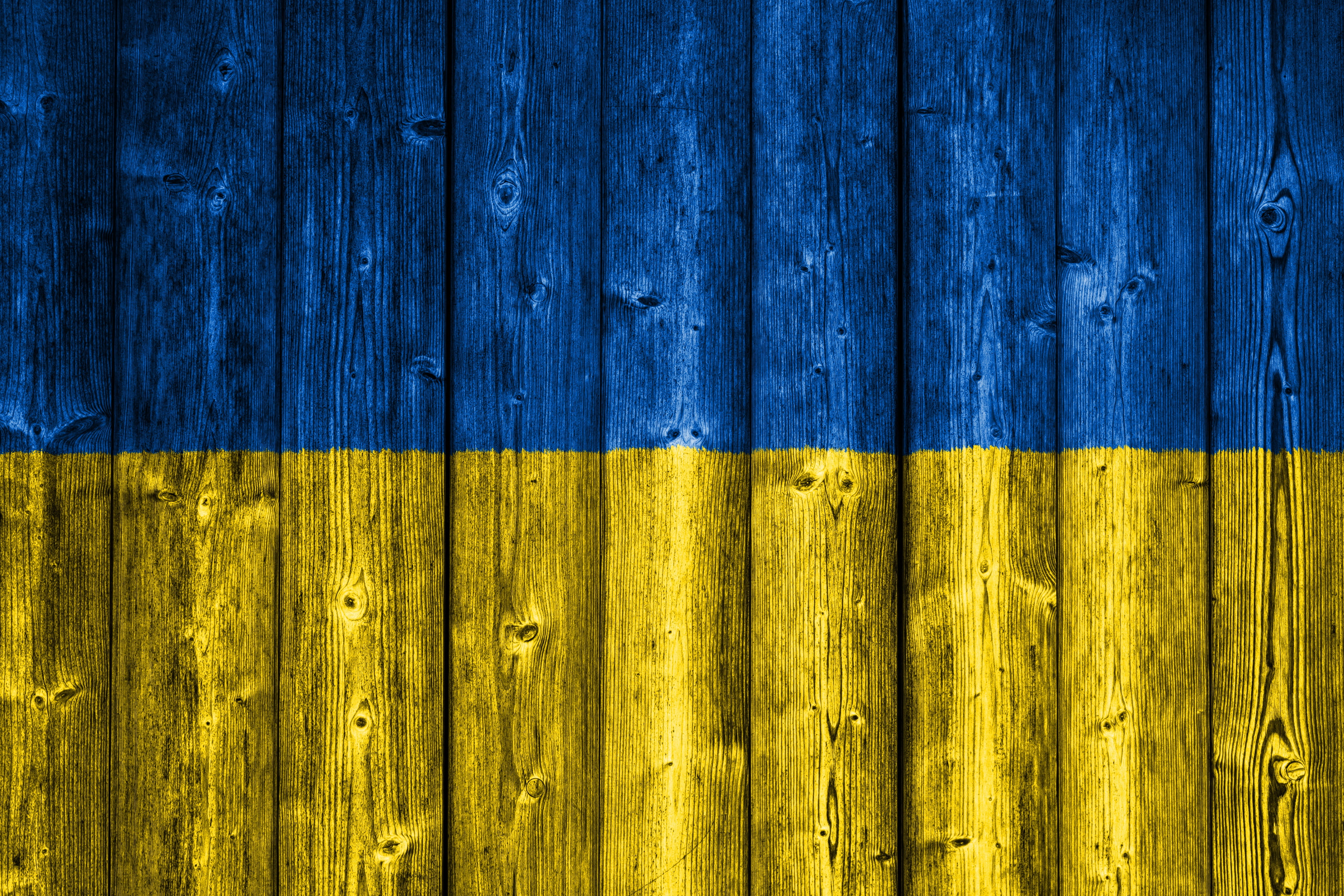 4K, Flag, Flag Of Ukraine, Ukrainian, Ukraine, Ukrainian Flag, Wooden, Wood, HD Wallpaper