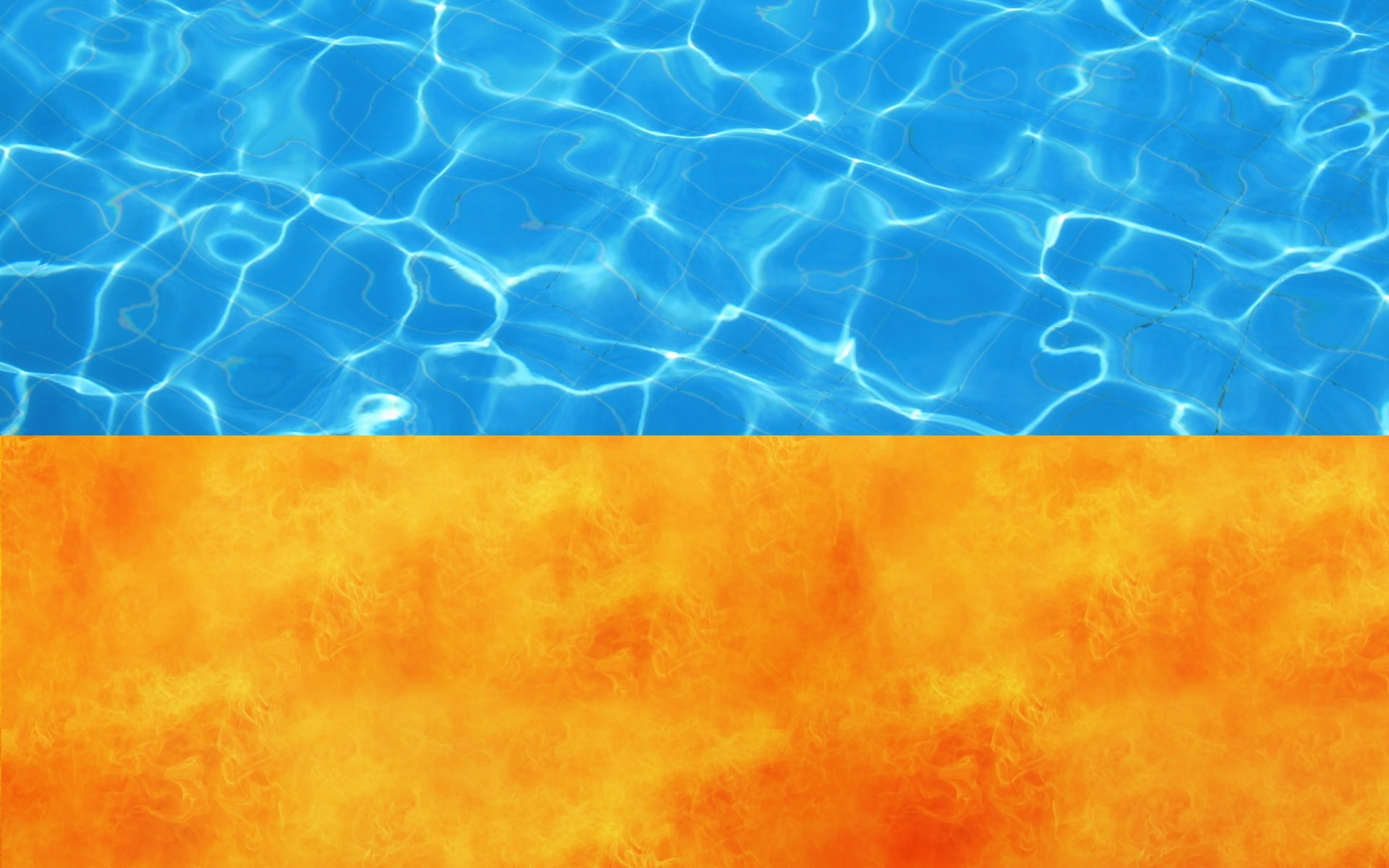 Ukraine, water, 1080P, Flag, flame, HD Wallpaper