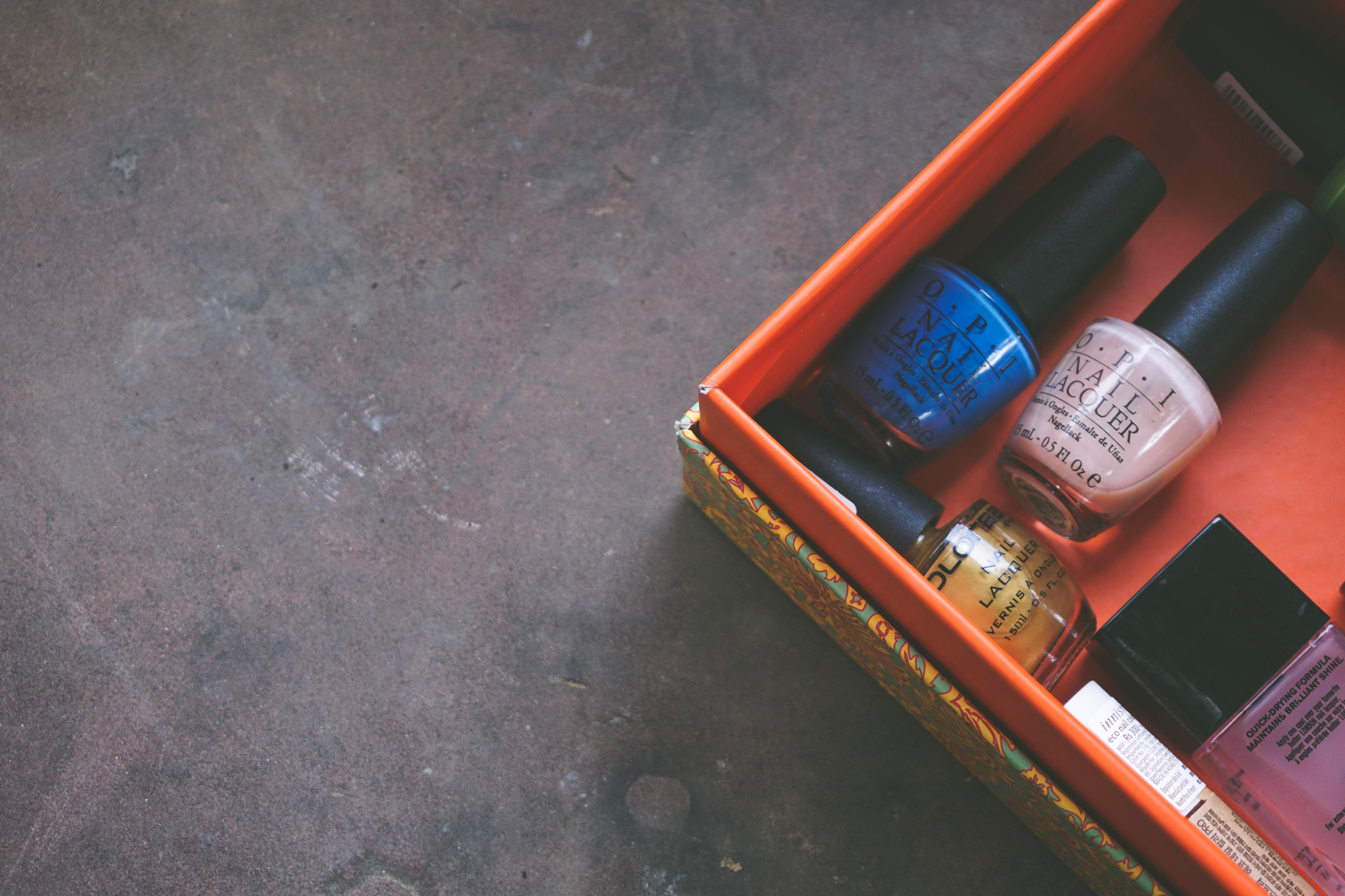 colour, opi, furniture, still life, technology, smart phone, orange color, red, color cosmetics, happy, color, pink, day, cosmetics, happiness, bottles, HD Wallpaper