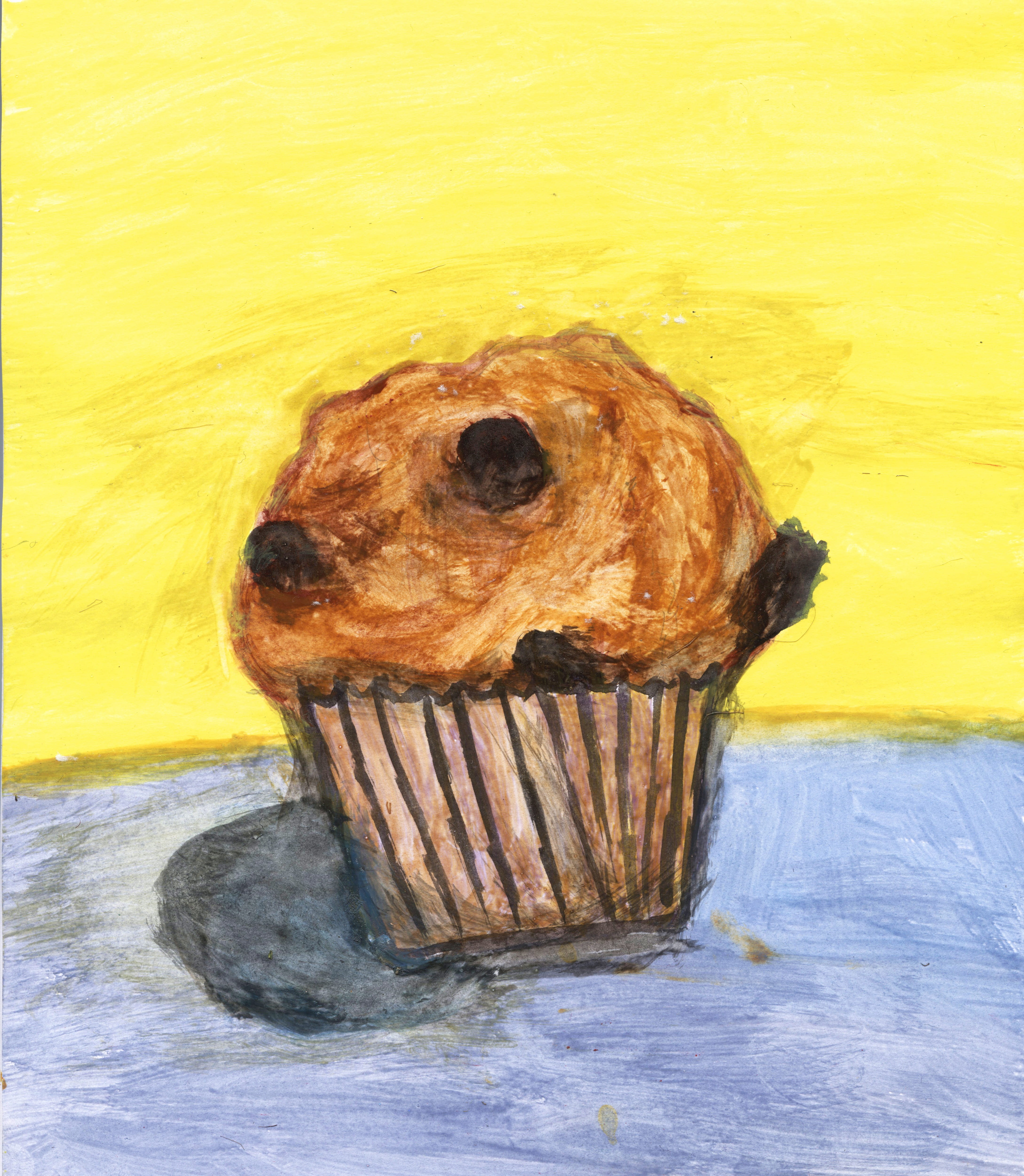 Muffin, 4K, animal themes, day, confectionery, homemade, baked, indulgence, Painting, Chocolate, sweet, sweet Food, Dessert, cake, unhealthy eating, pastry, Phone HD Wallpaper