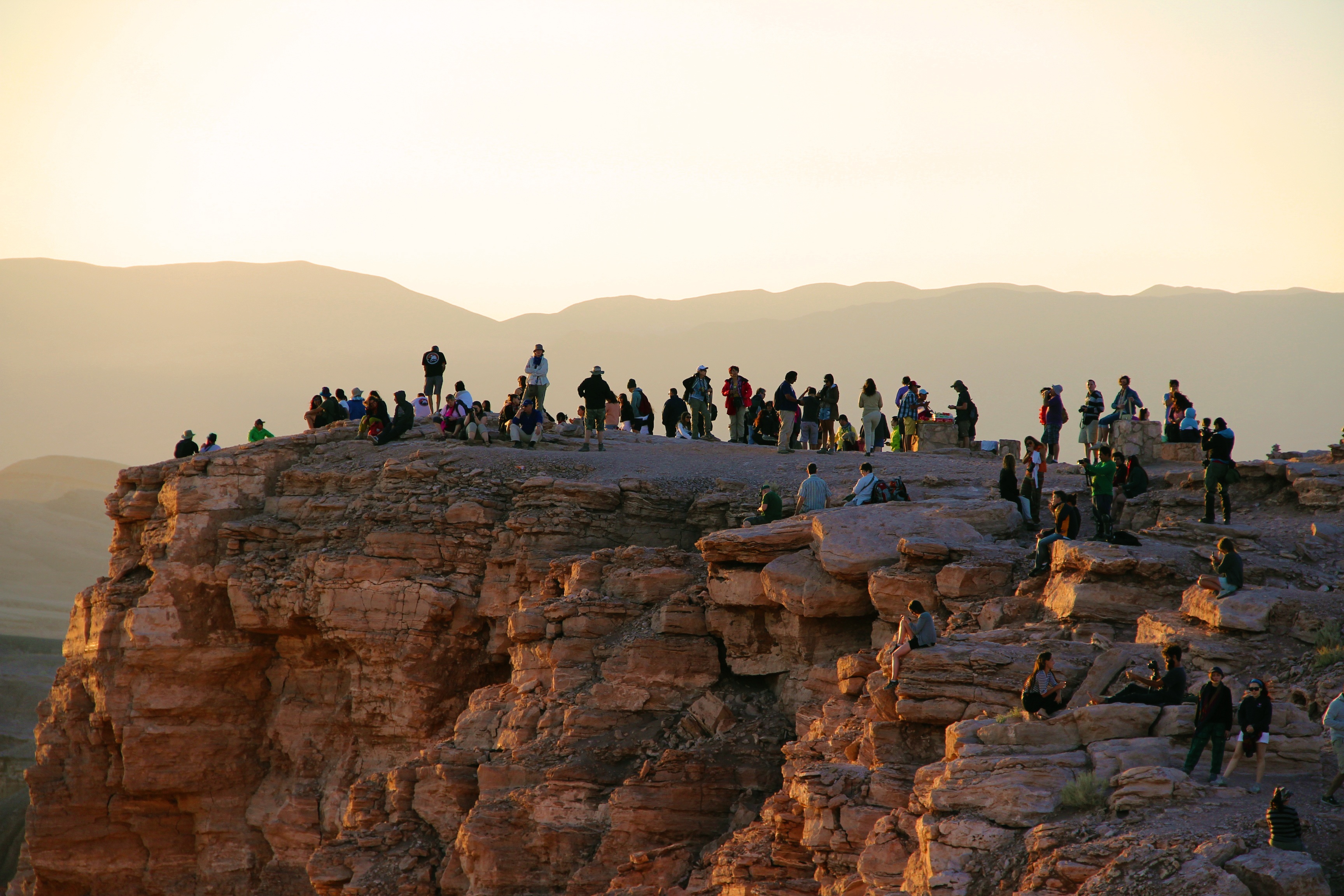 crowd, people, solid, tourists, outdoors, nature, land, travel, horizon, tourism, mountain, san pedro de atacama, holiday, 2K, real people, top, women, HD Wallpaper