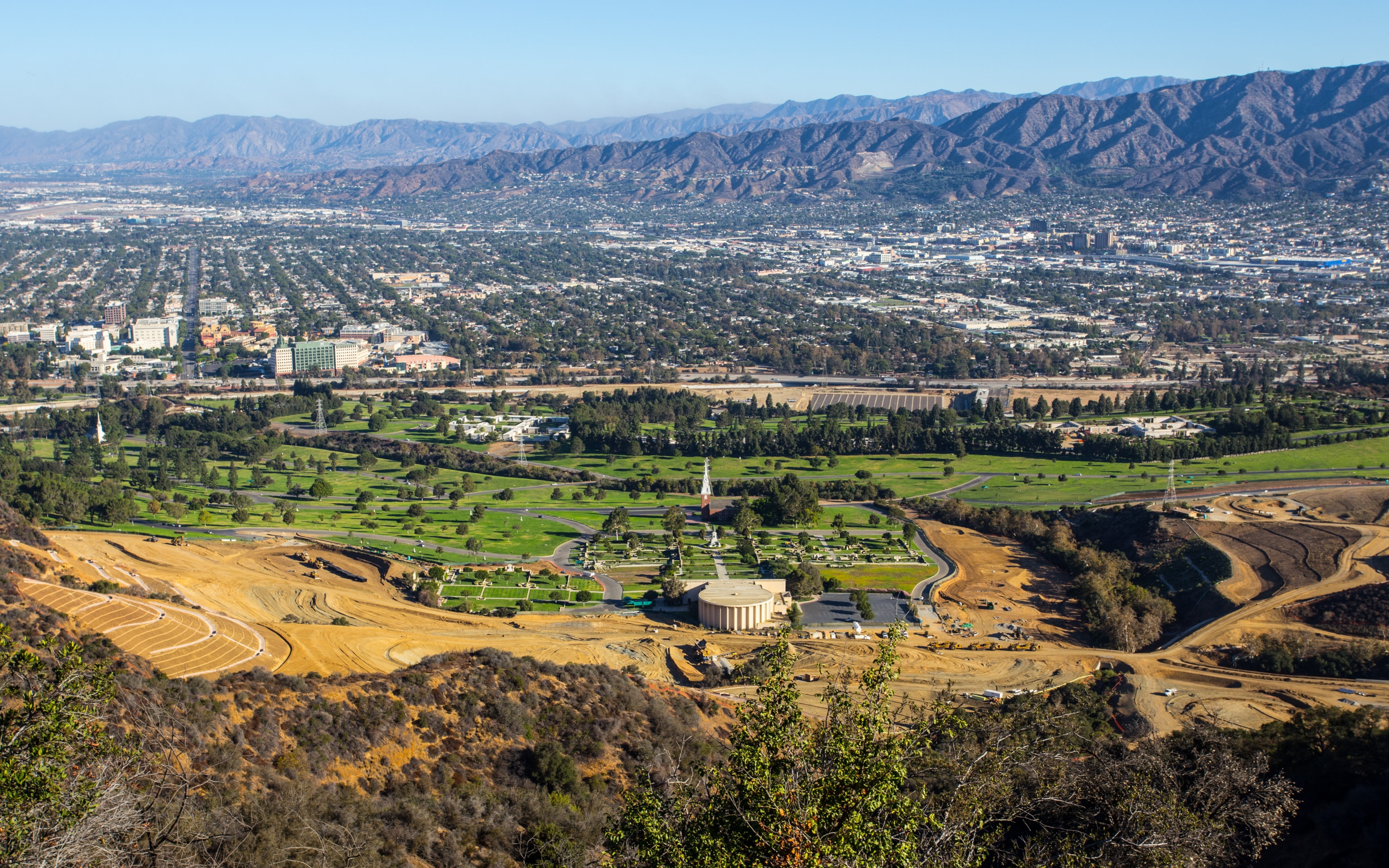 griffith park backgrounds, 4K, Download 3840x2400 Hollywood, Mountains, hollywood, HD Wallpaper