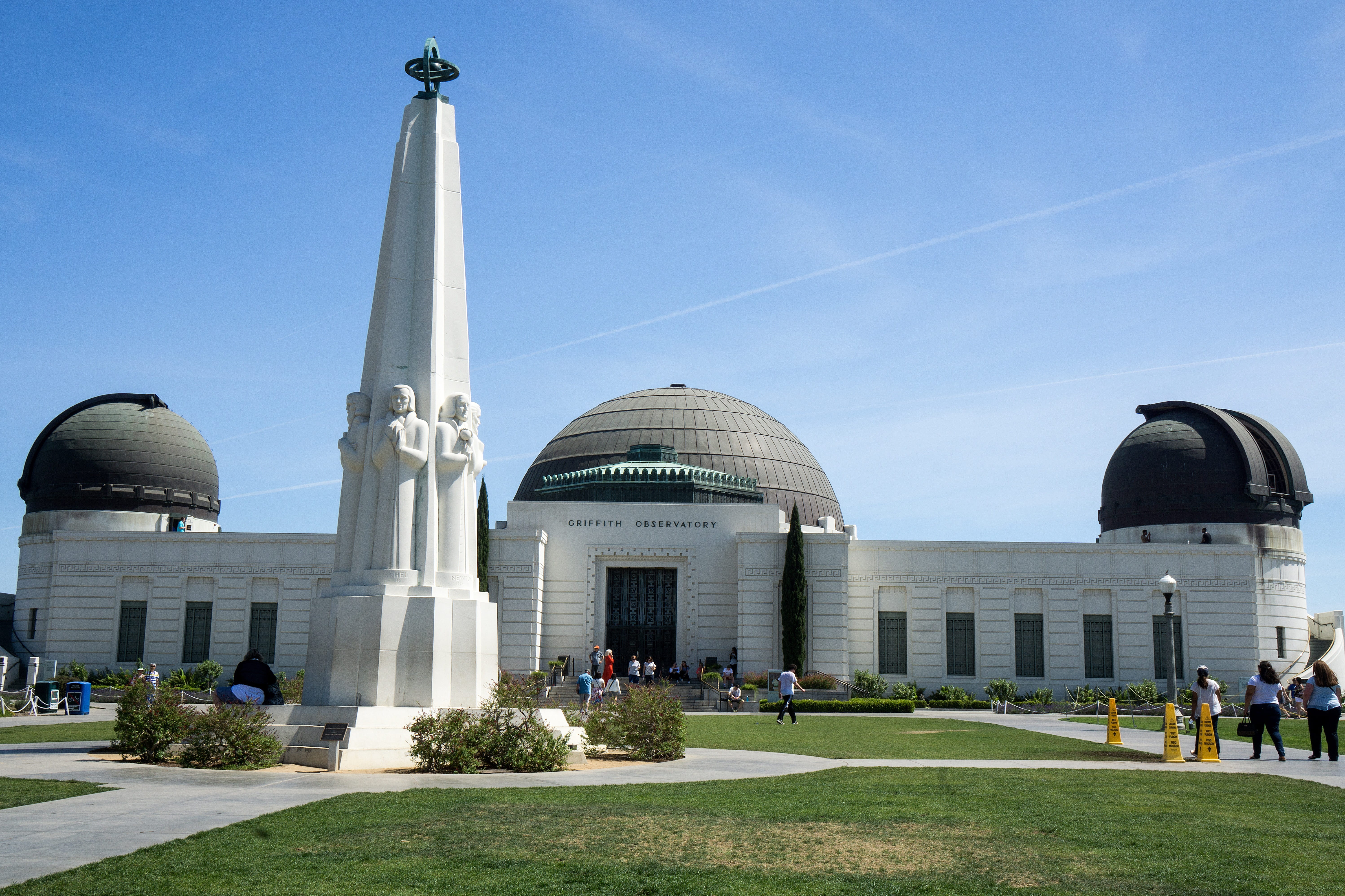 plant, Griffith Observatory, griffith, travel, clear sky, dome, tourism, observatory, spirituality, place of worship, travel destinations, built Structure, HD Wallpaper