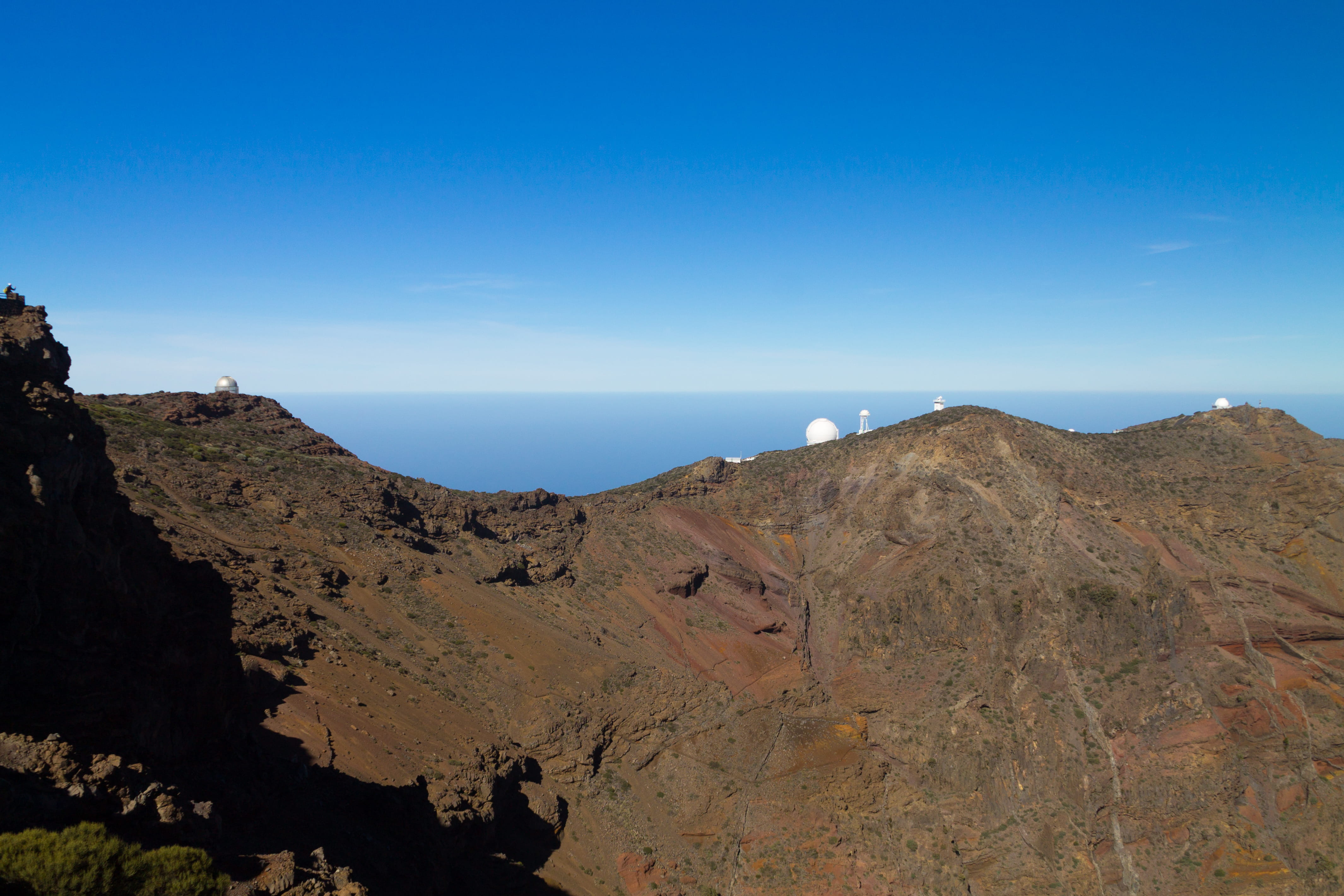 tranquil scene, observatory, rock formation, scenics - nature, day, 4K, rock, canary islands, idyllic, sea, formation, arid climate, copy space, non-urban scene, HD Wallpaper