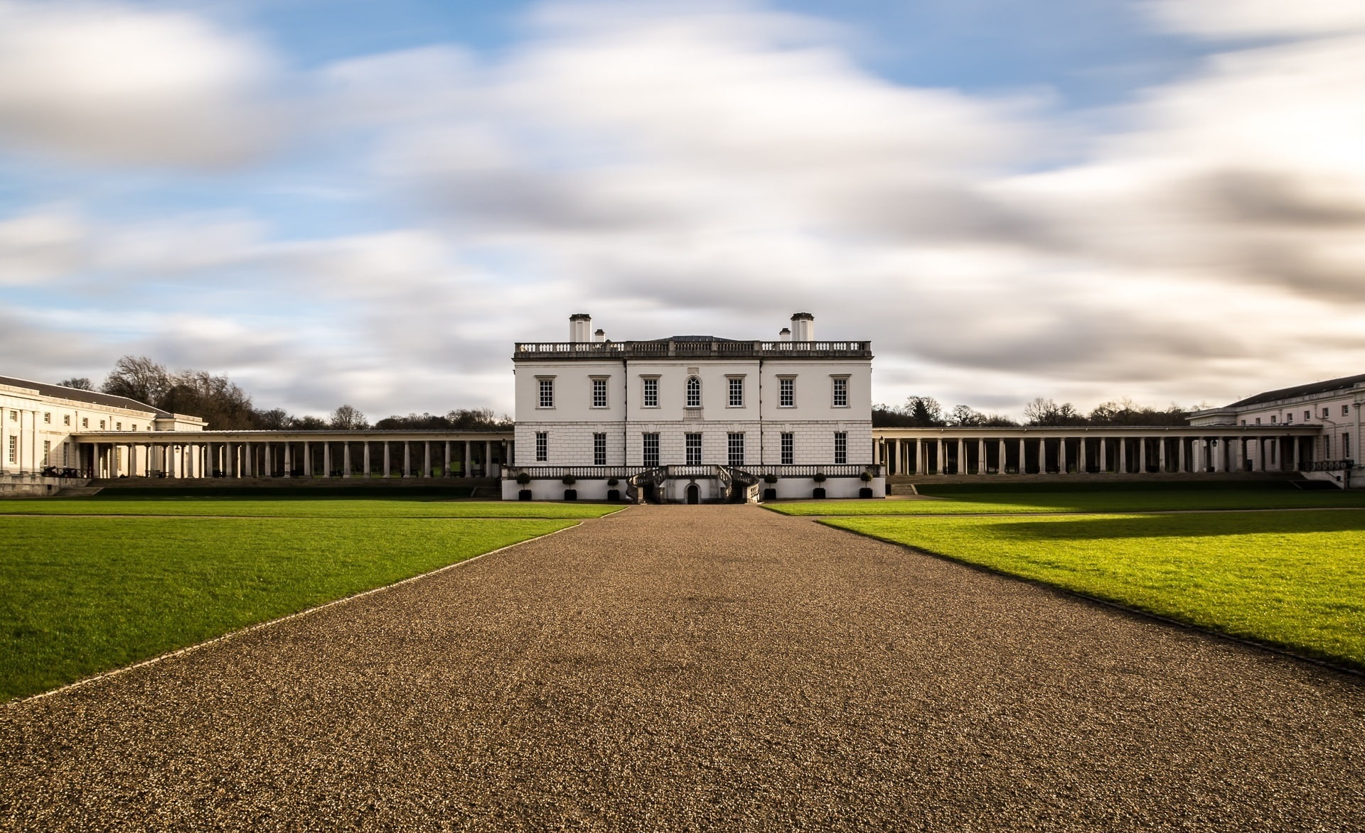 built structure, England, City, the past, Museum, Wharf, queens, ornate, maritime, landmark, travel destinations, cloud - sky, Park, Britain, 1080P, tourism, HD Wallpaper
