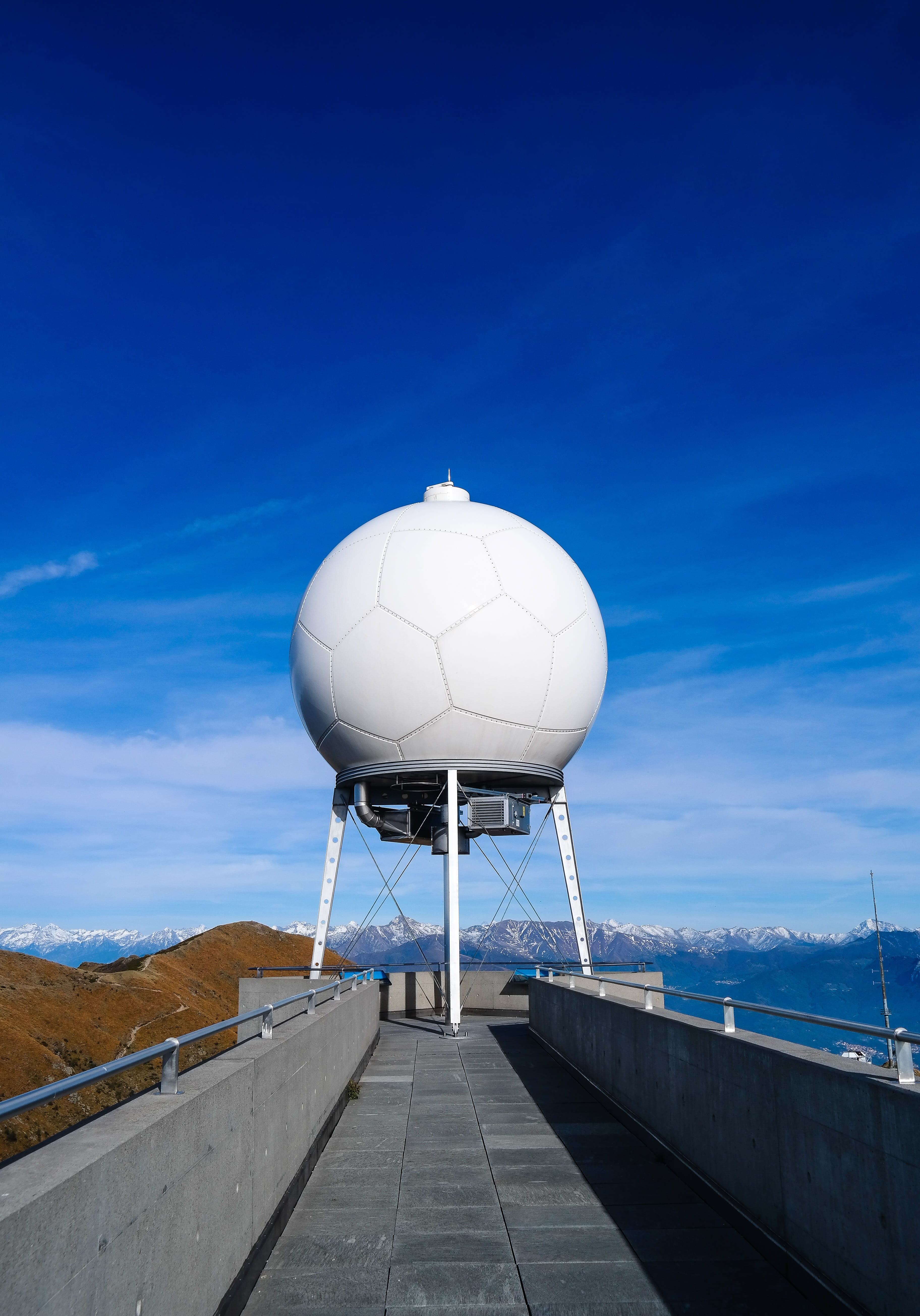 cloud - sky, tower, outdoors, global communications, day, radar, observatory, connection, monte lema, nature, no people, sky, transportation, diminishing perspective, Phone HD Wallpaper