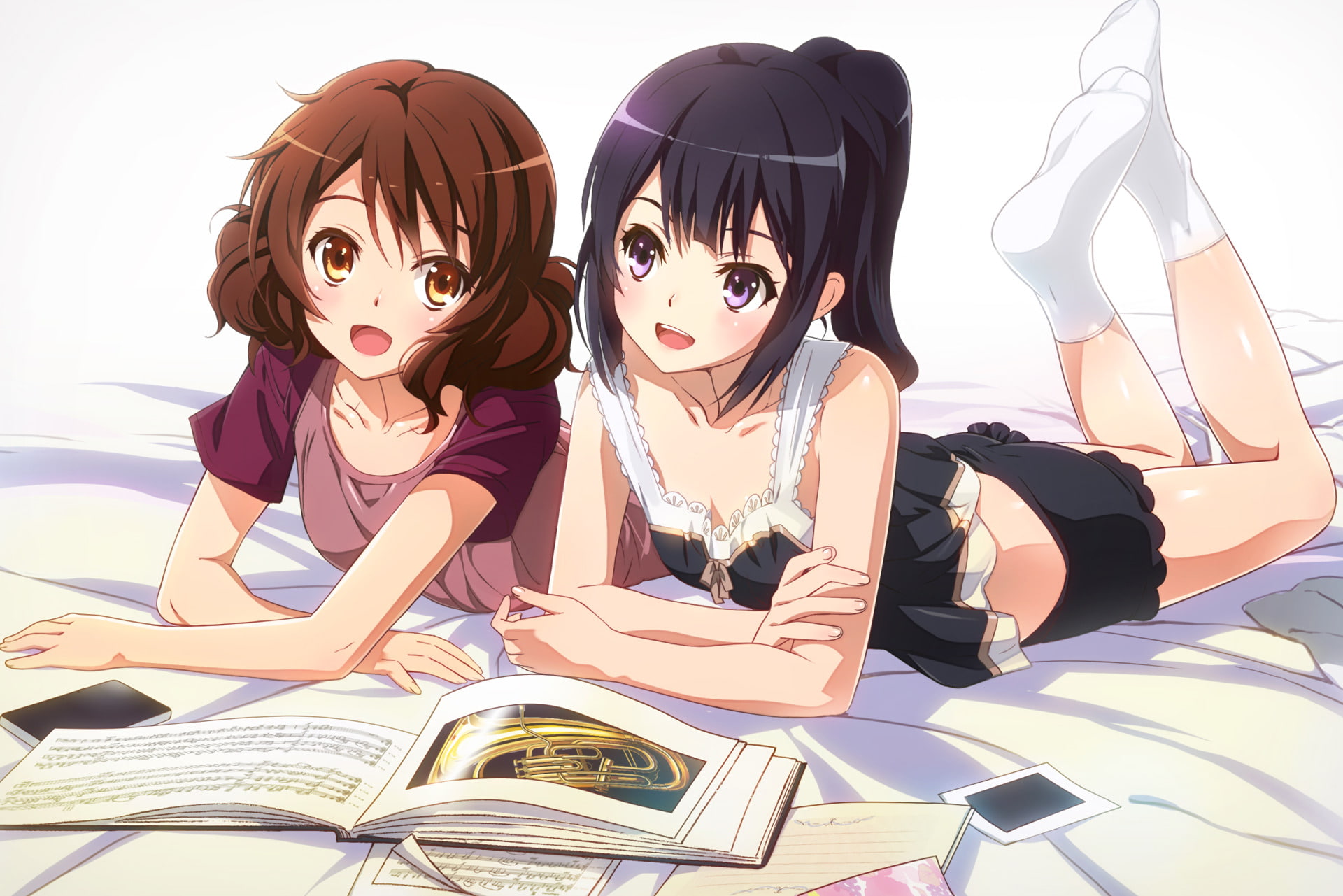 Sound! Euphonium, Reina Kousaka, Kumiko Oumae, Anime, 1080P, HD Wallpaper