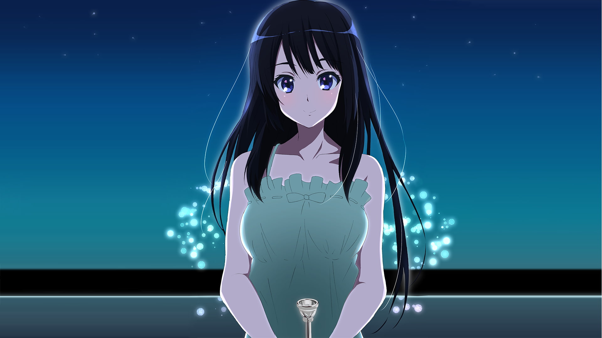 1080P, fireworks, anime girls, night, Hibike! Euphonium, HD Wallpaper