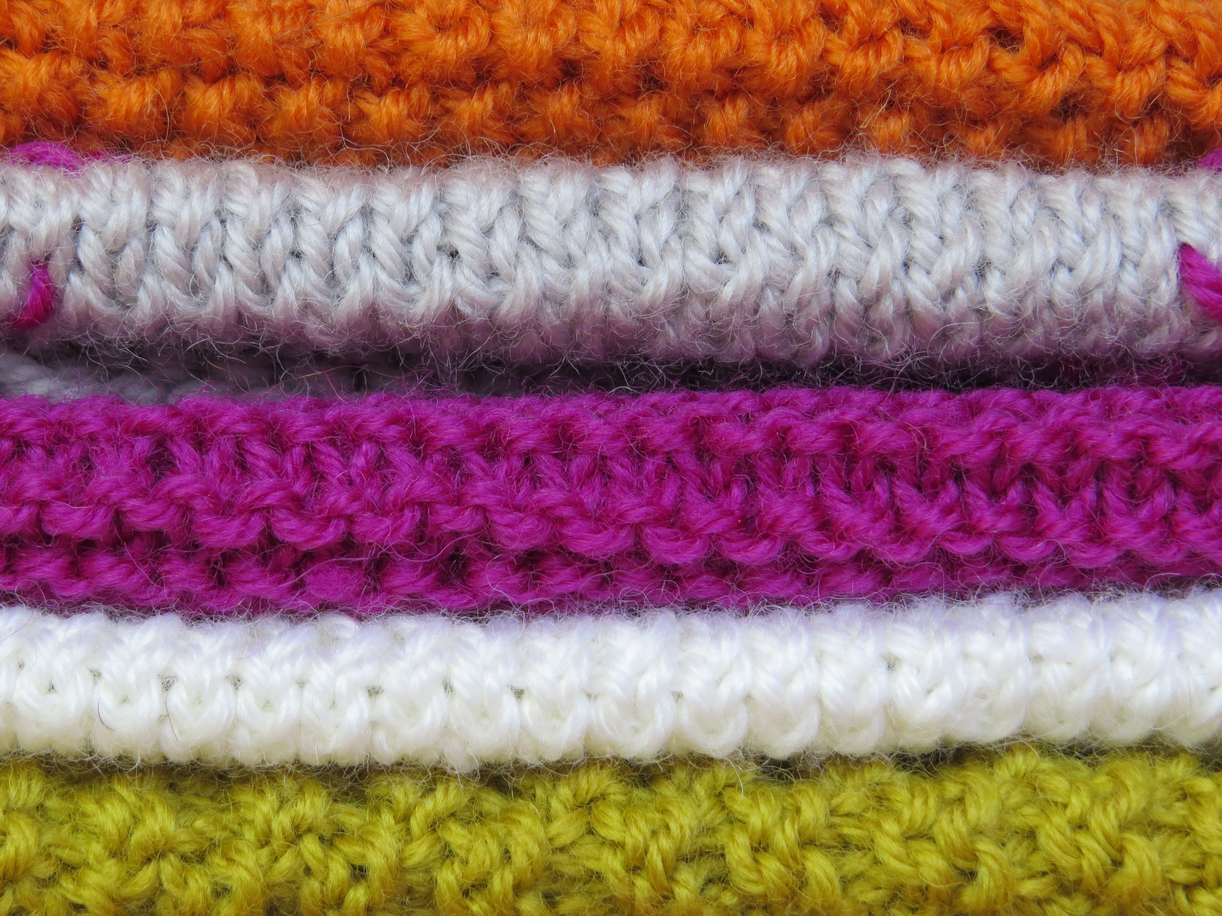 4K, textile, fabric, orange, colorful, no people, art and craft, pink, full frame, indoors, green, floral pattern, warm clothing, high angle view, multi colored, HD Wallpaper