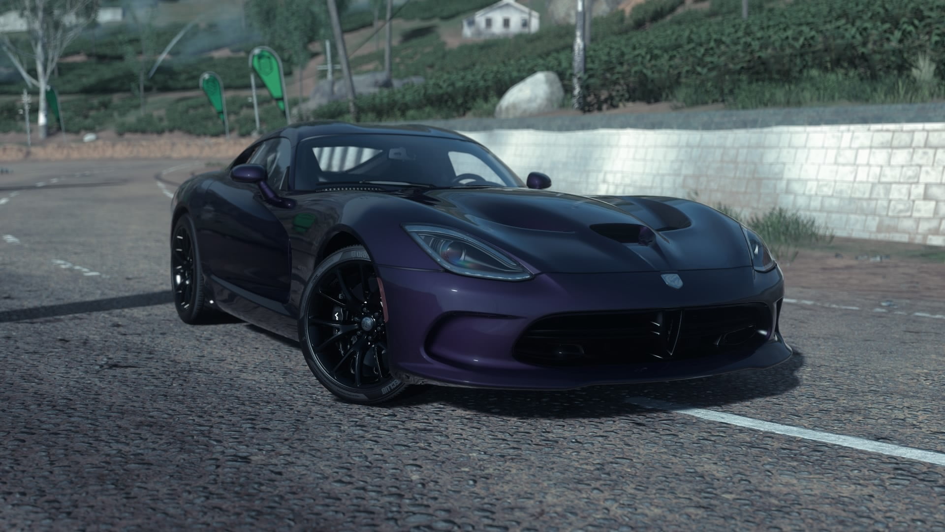 no people, purple, travel, outdoors, side view, wealth, retro styled, nature, coupe, consumerism, race cars, 1080P, city, focus on foreground, land vehicle, HD Wallpaper