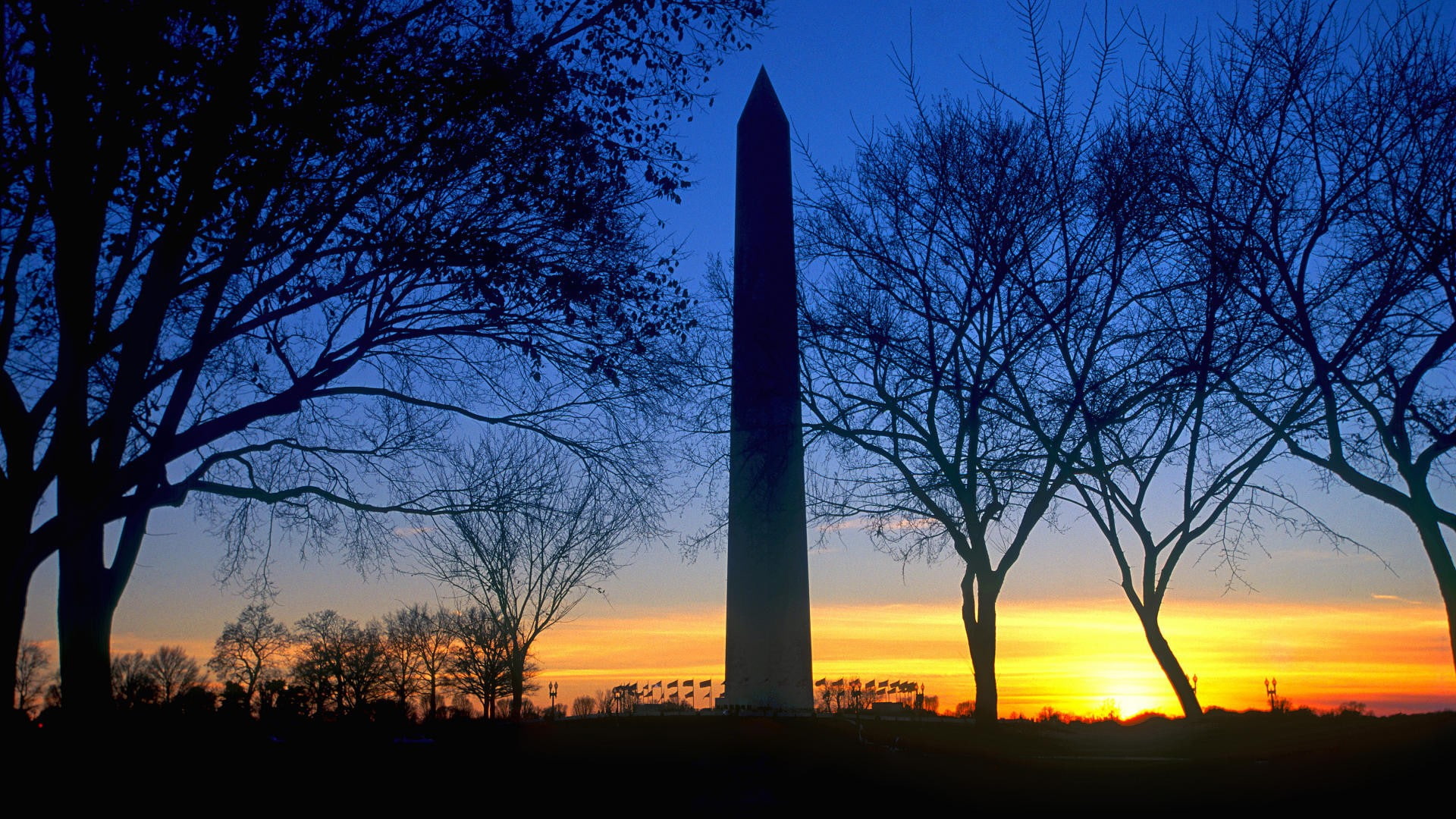 architecture, blue, washington, sky, hd, sunsets, art, x, dc, monuments, monument, world, 1080P, HD Wallpaper