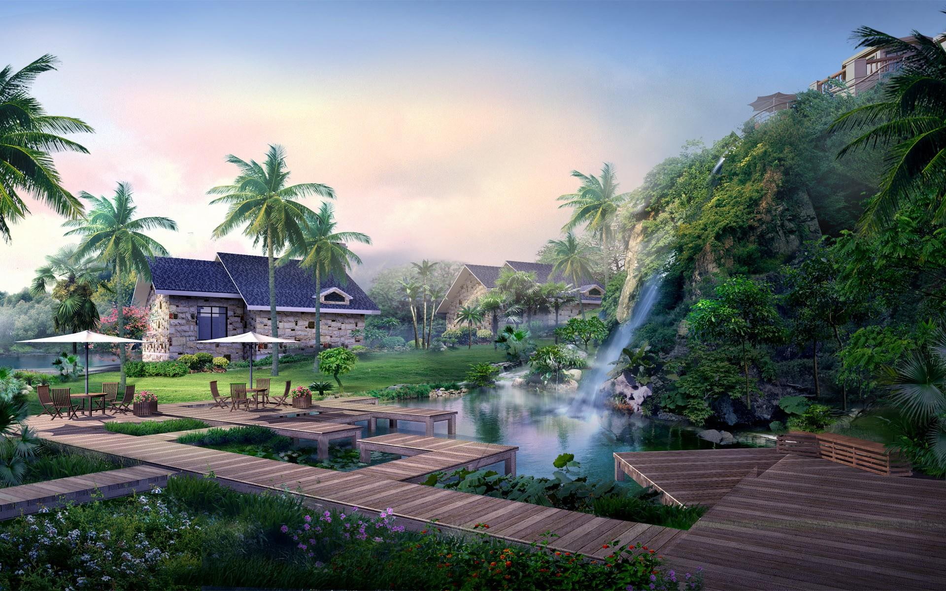 world, nature and landscape, 1080P, japan, creative, HD Wallpaper