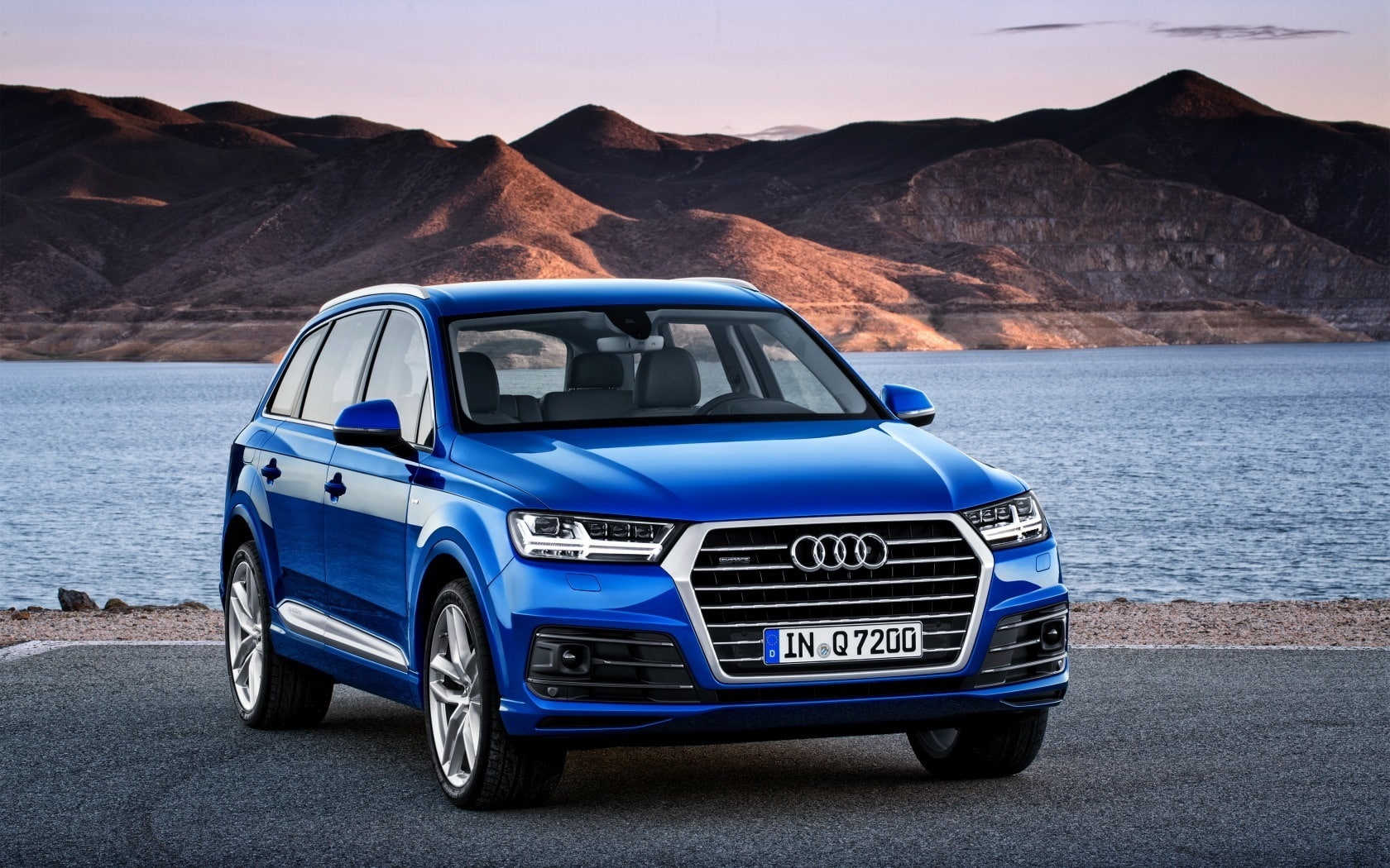 q, blue, tdi, 720P, quattro, audi, audi q7, HD Wallpaper