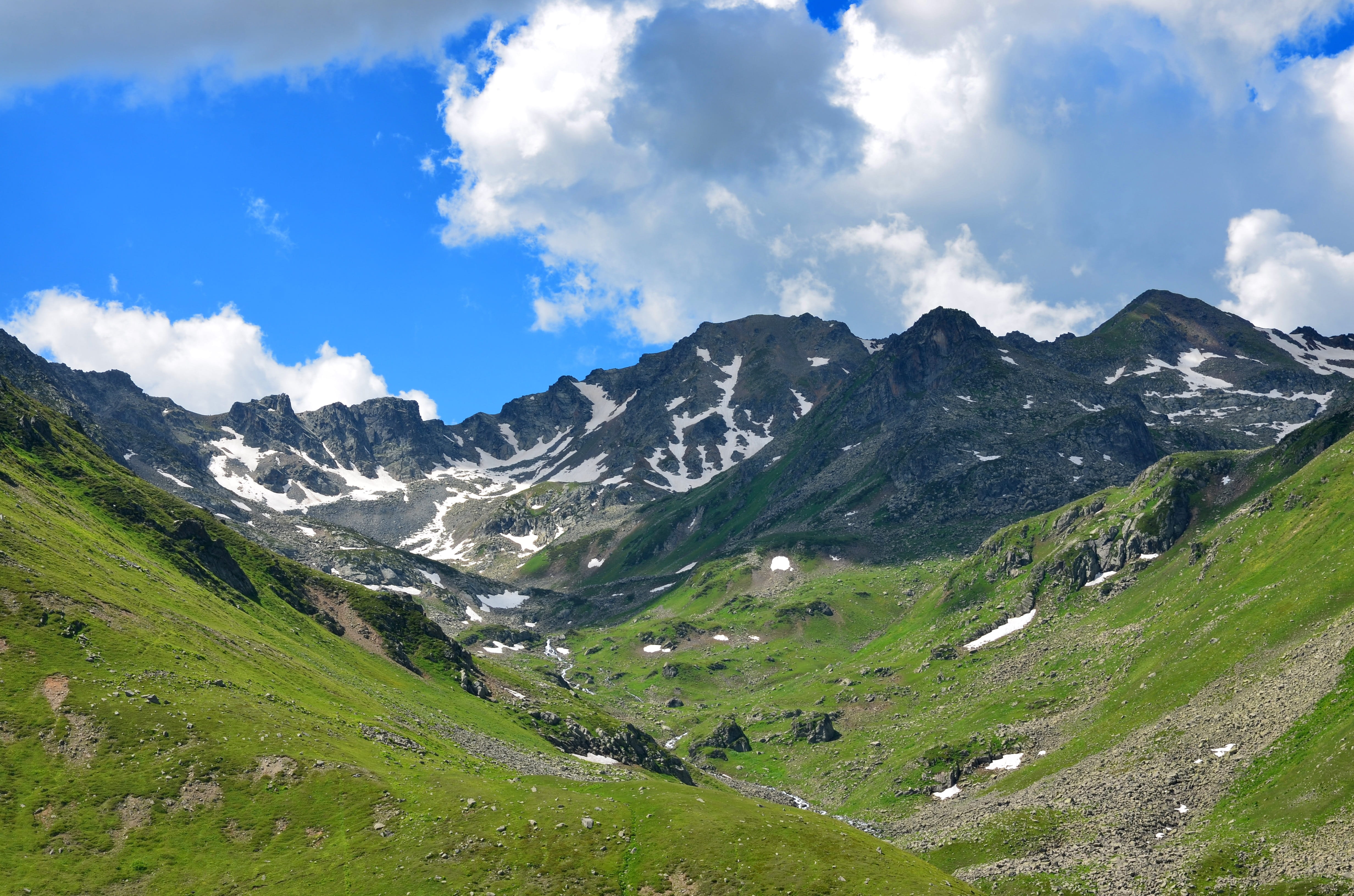 Mountain, open air, Nature, clouds, mountain range, travel destinations, beauty in nature, non-urban scene, 4K, ispir, travel, tranquility, grass, Landscape, HD Wallpaper