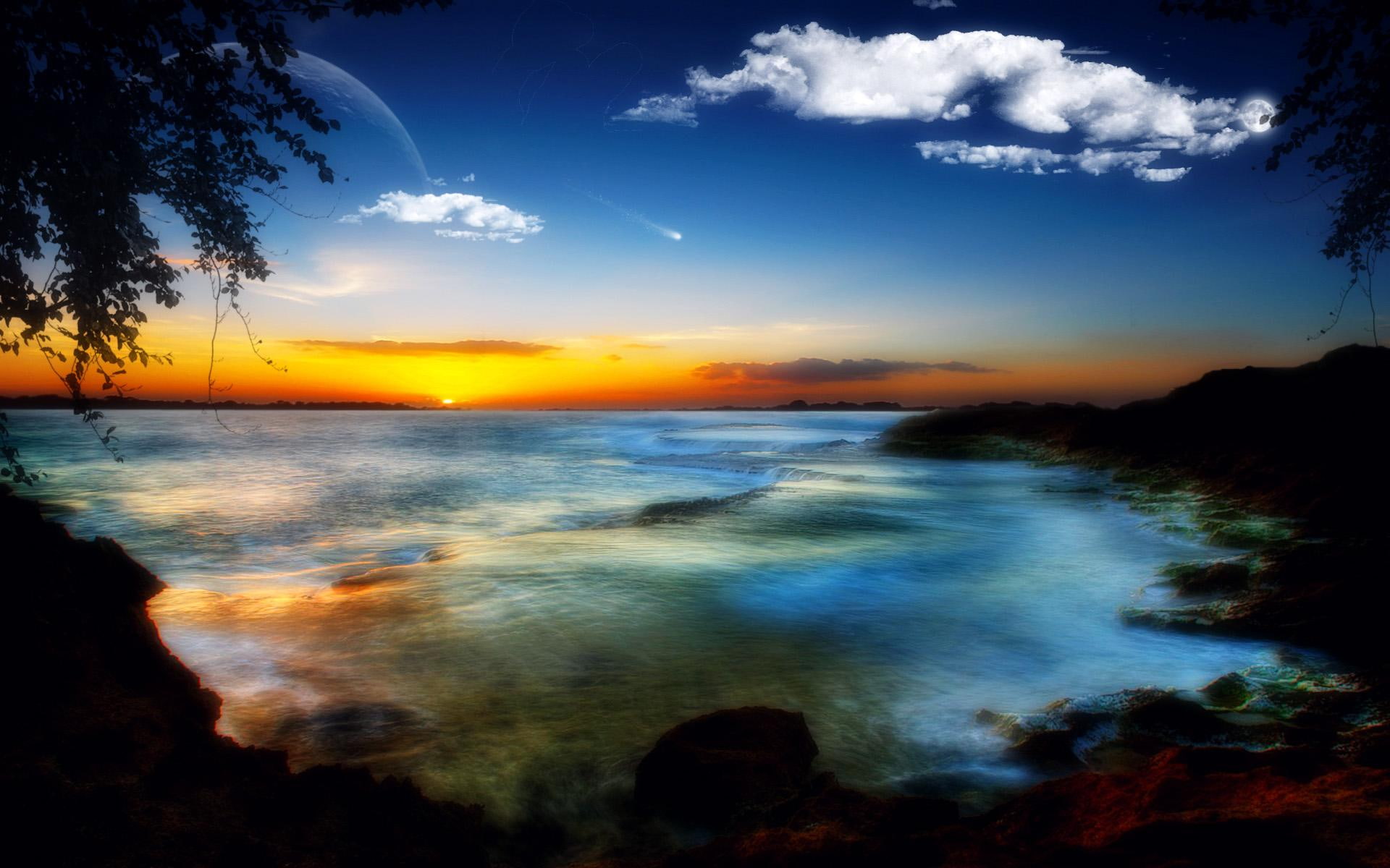 nature and landscapes, breath, clouds, 1080P, take, nature, beach, HD Wallpaper