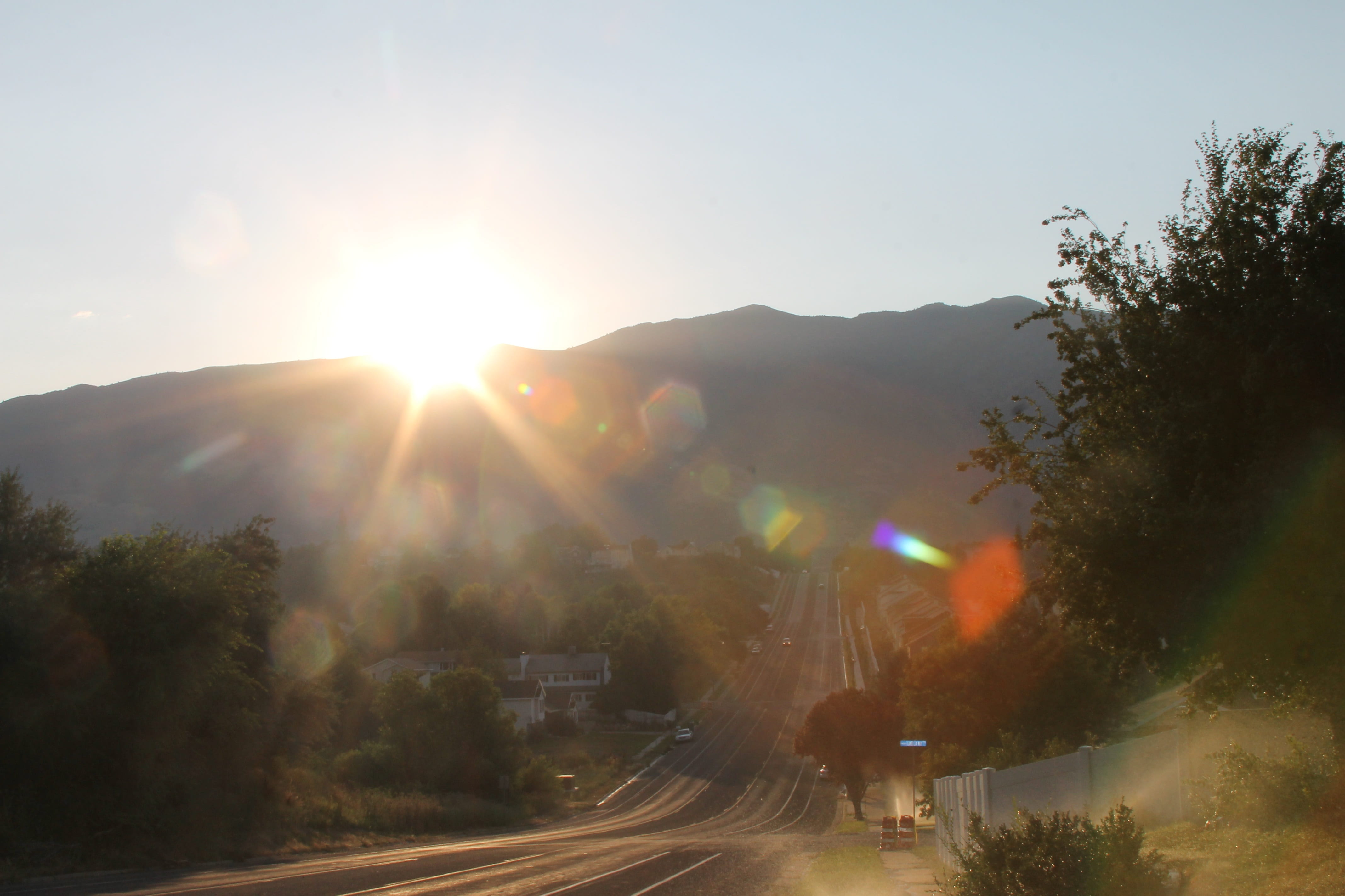 outdoors, peak, direction, sunbeam, plant, scenery, wasatch mountains, scenics - nature, the way forward, wasatch, sunrise, day, sun, sky, tree, landscape, HD Wallpaper