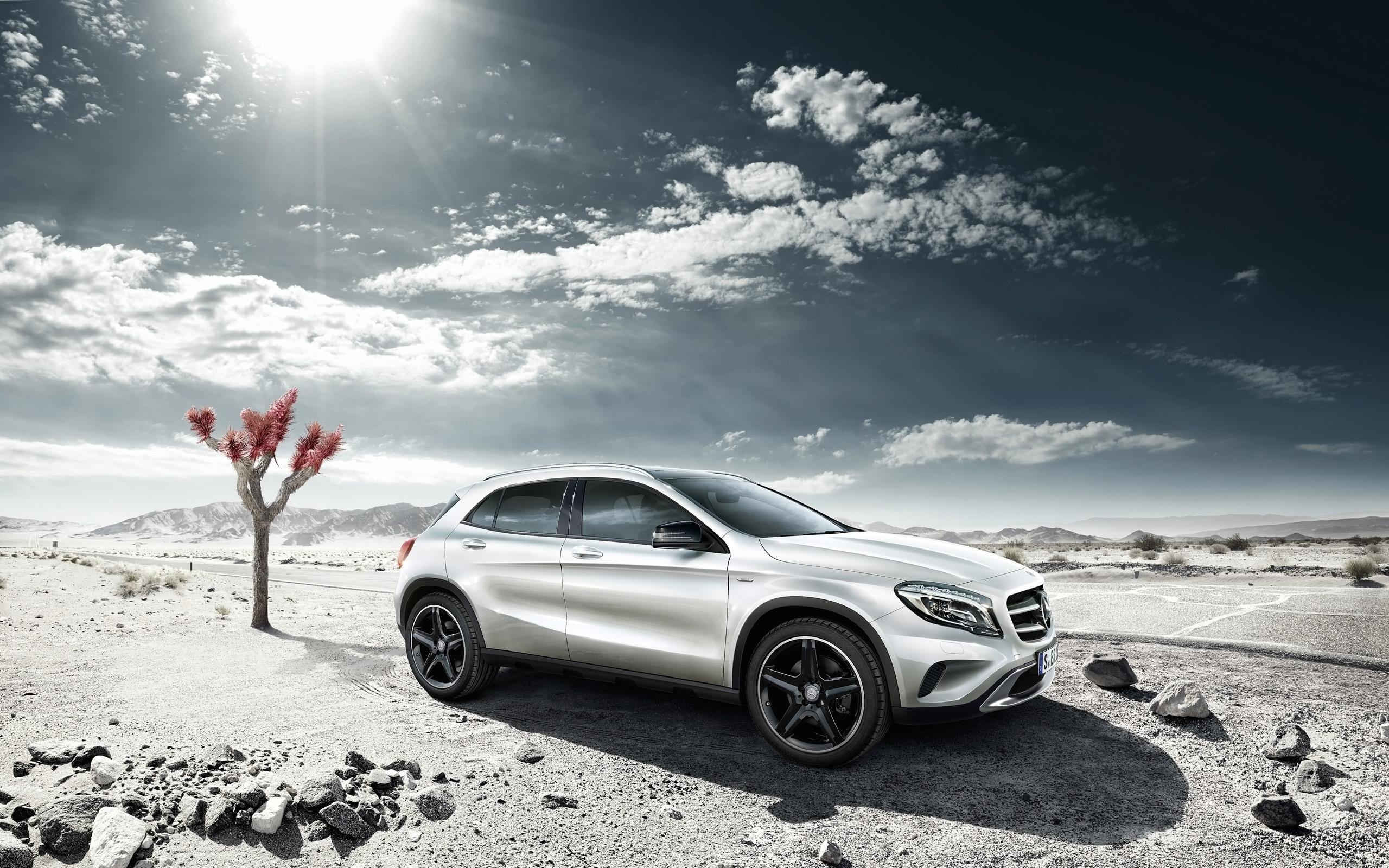 benz, edition, silver, 2014, mercedes benz, mercedes, cars, gla, suv, 2K, HD Wallpaper