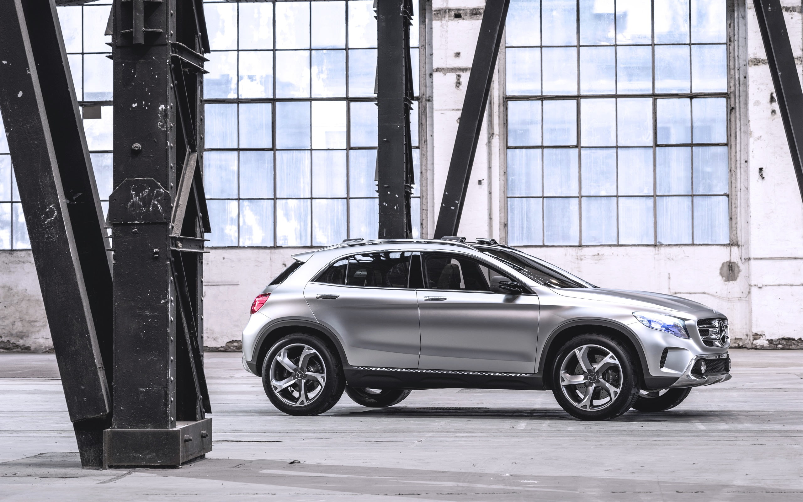 Mercedes, Silver, Concept, Car, gla, 2K, Benz, HD Wallpaper