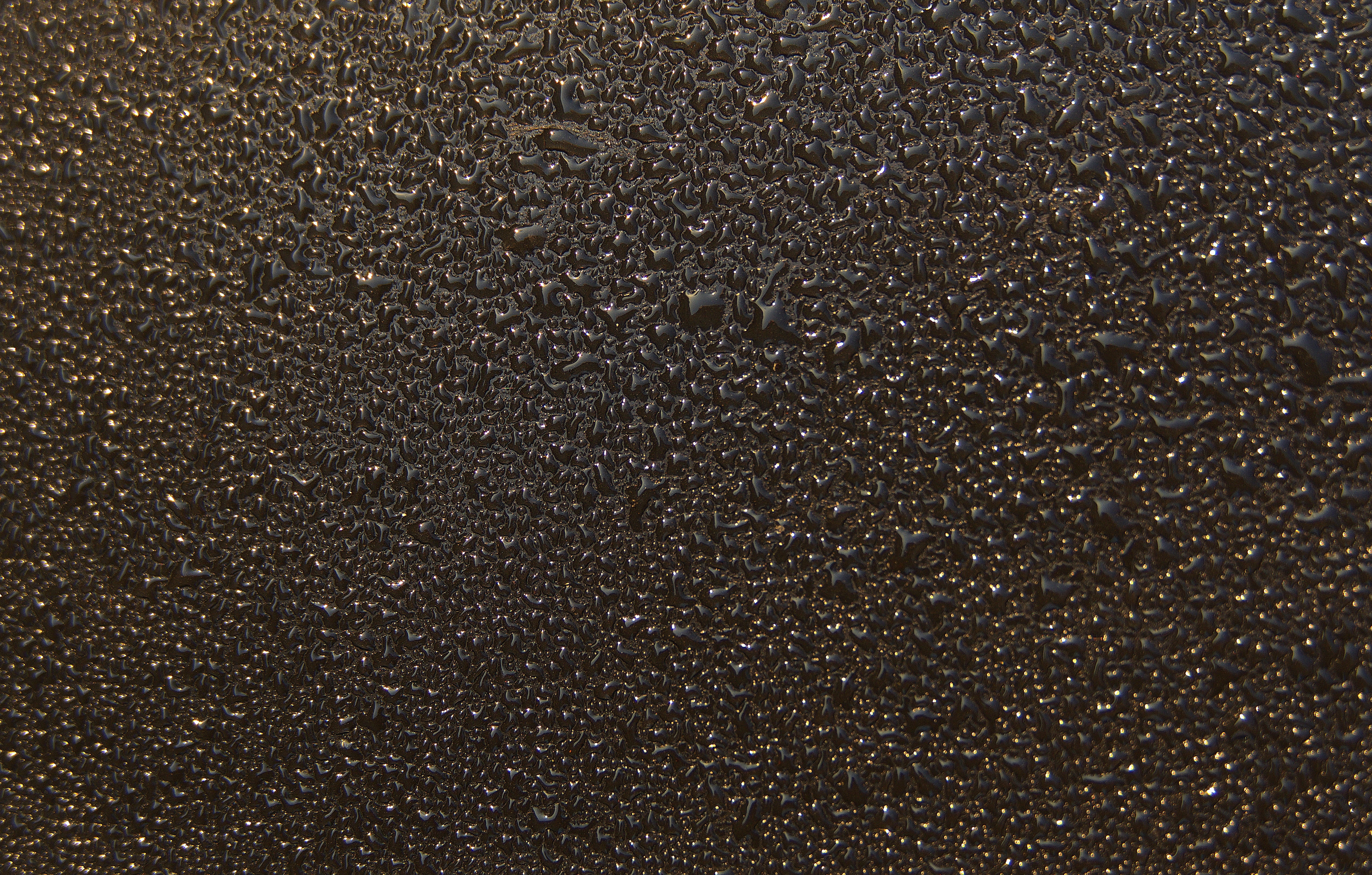 droplets, night, textured, wet, surface tension, scenics - nature, drop of water, technology, no people, close-up, black color, mood, nature, morgentau, HD Wallpaper