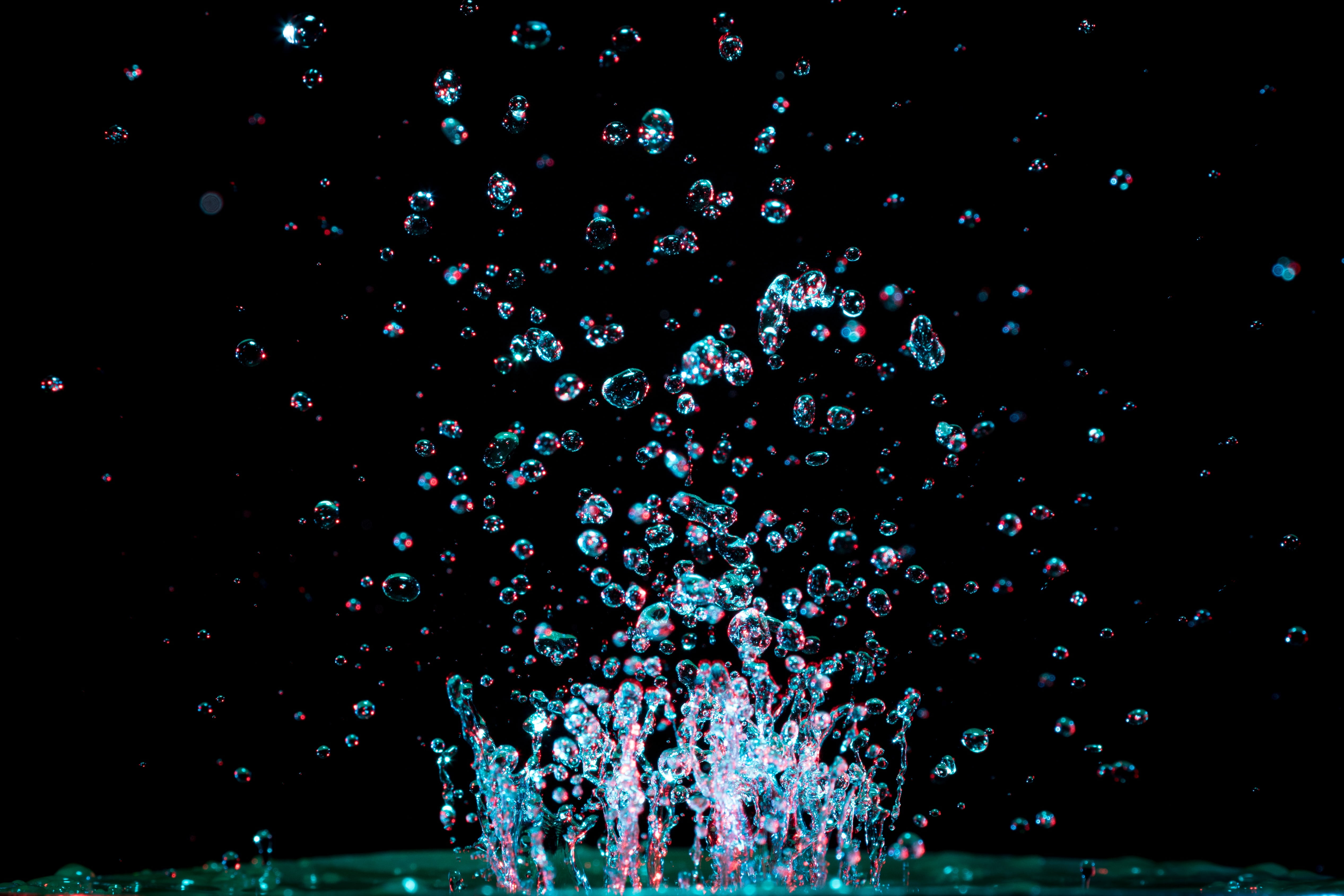 motion, drop of water, sky, droplets, 4K, photography, long exposure, outdoors, splashing, spraying, arts culture and entertainment, dance, drip, close, HD Wallpaper