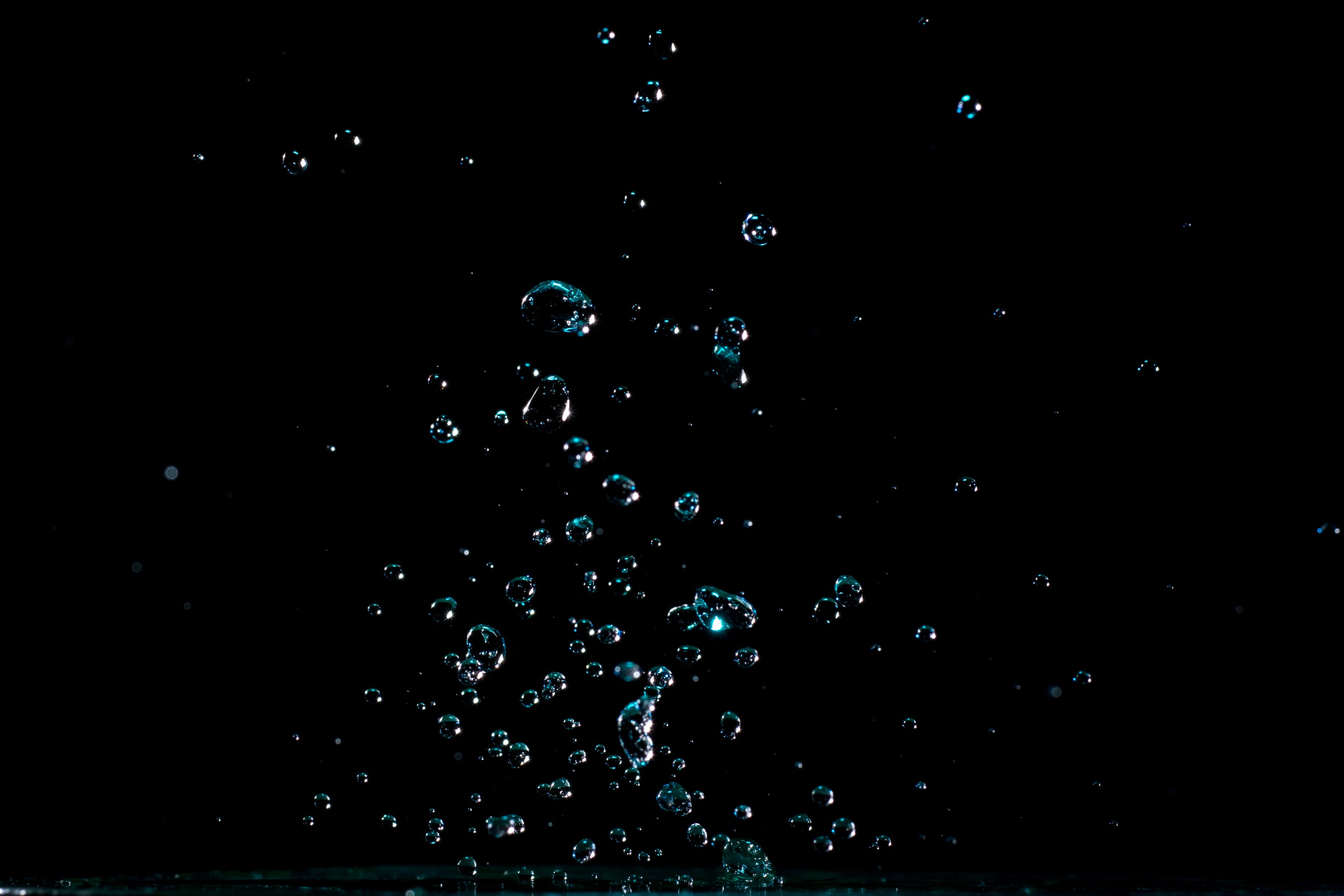 drop, 2K, drip, shape, backgrounds, outdoors, water feature, star - space, close-up, abstract, droplets, close, night, astronomy, bubble, wet, circle, HD Wallpaper