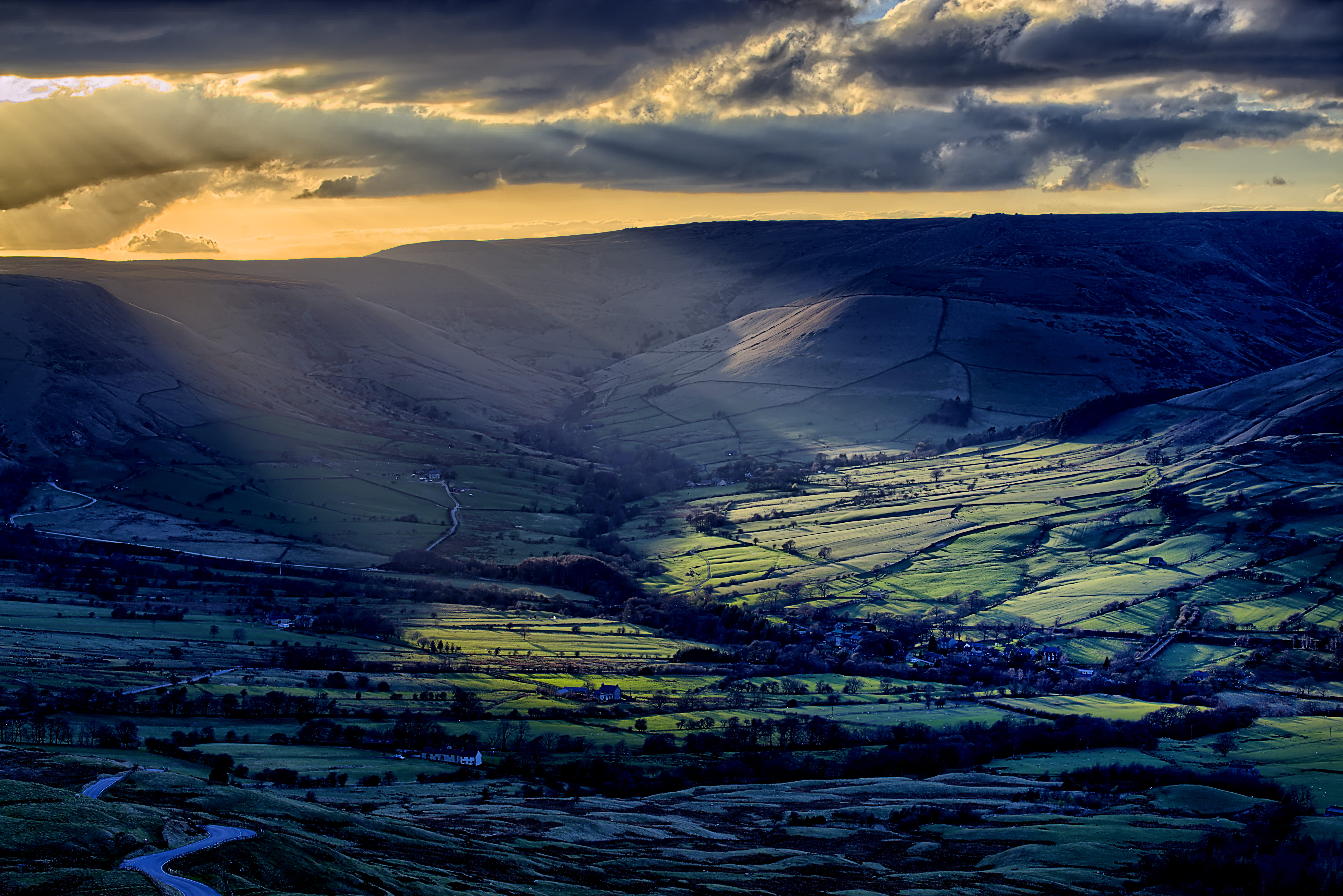idyllic, 5K, sky, mountain range, malham, tranquil scene, united kingdom, nature, landscape, no people, outdoors, beauty in nature, mountain, scenics - nature, HD Wallpaper