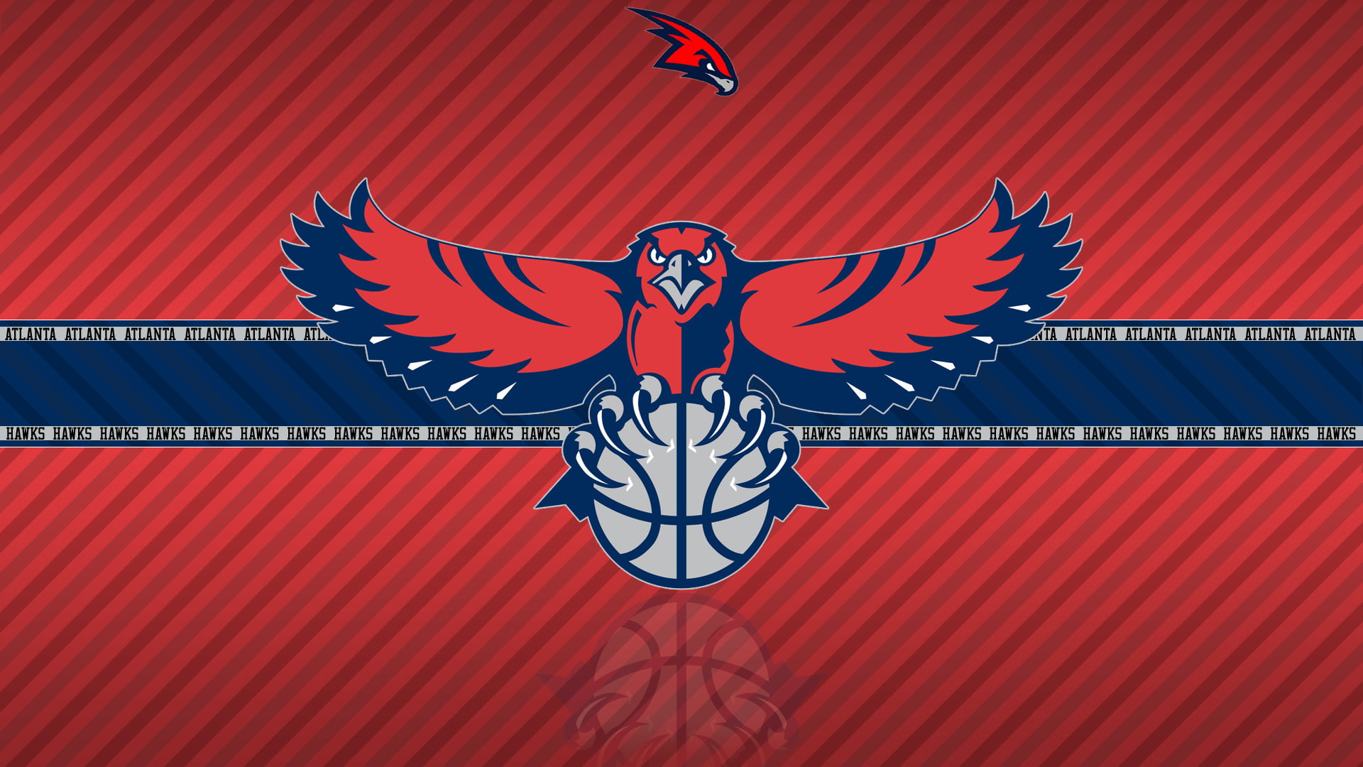 Basketball, Atlanta Hawks, Emblem, 1080P, Logo, NBA, HD Wallpaper