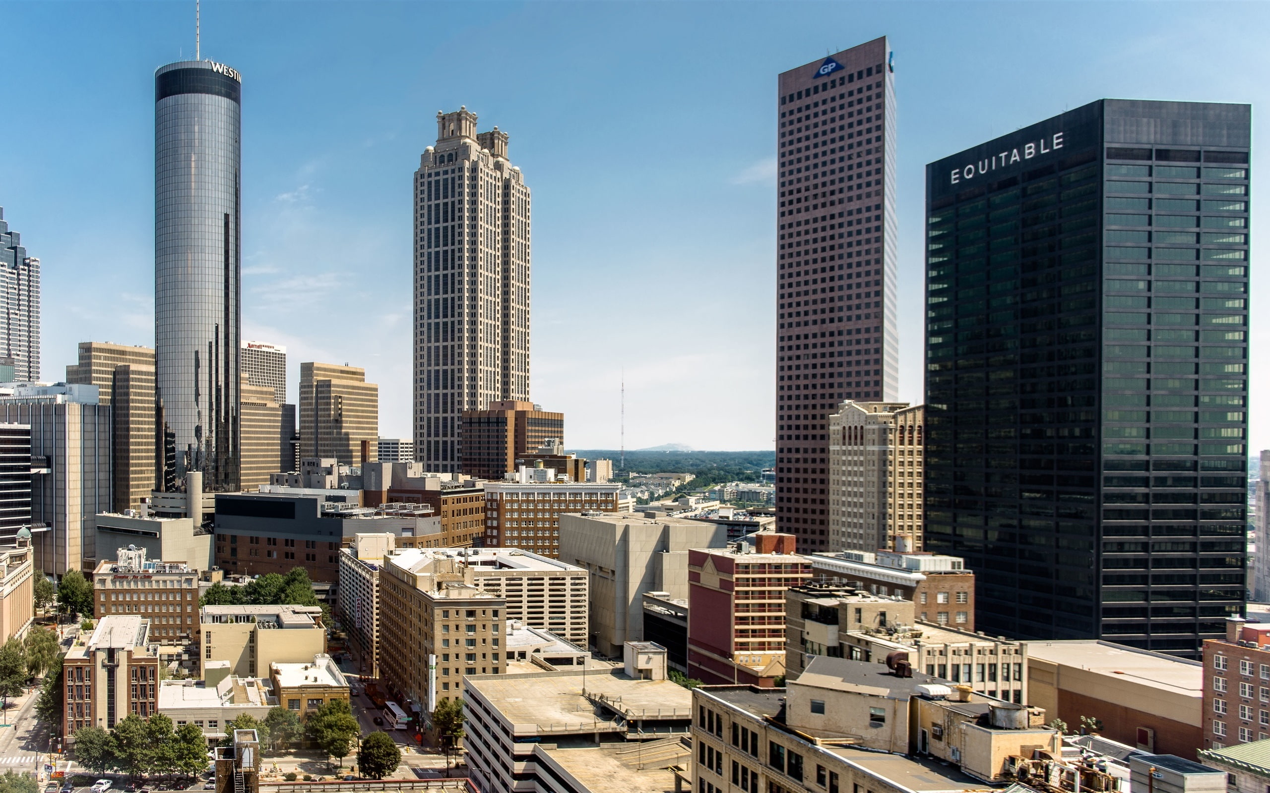 Skyscraper, Atlanta, Building, 2K, City, House, USA, Georgia, HD Wallpaper