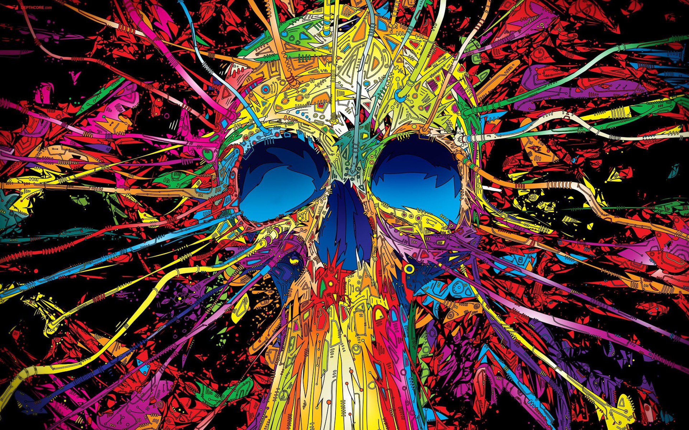 color, dream, artwork, 2K, psychedelic, art, neon, fantasy, detail, teaser, HD Wallpaper