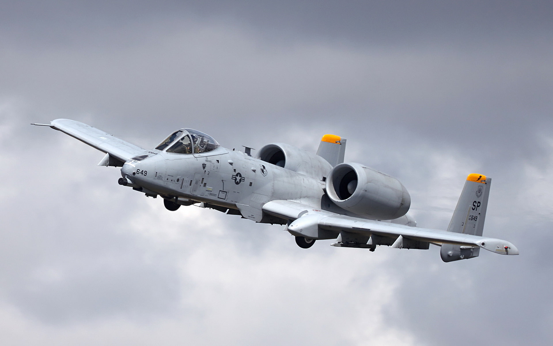 the plane, A10 Thunderbolt, 1080P, aviation, weapons, HD Wallpaper