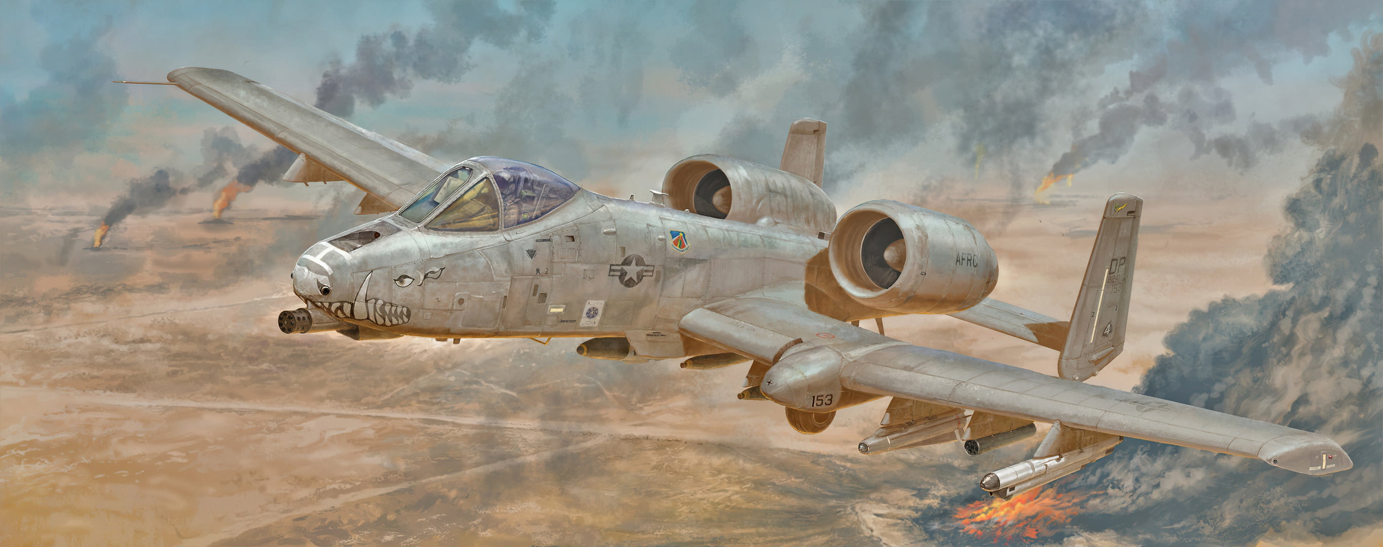 a10 thunderbolt 2, aviation, 2K, art, airplane, jet, HD Wallpaper