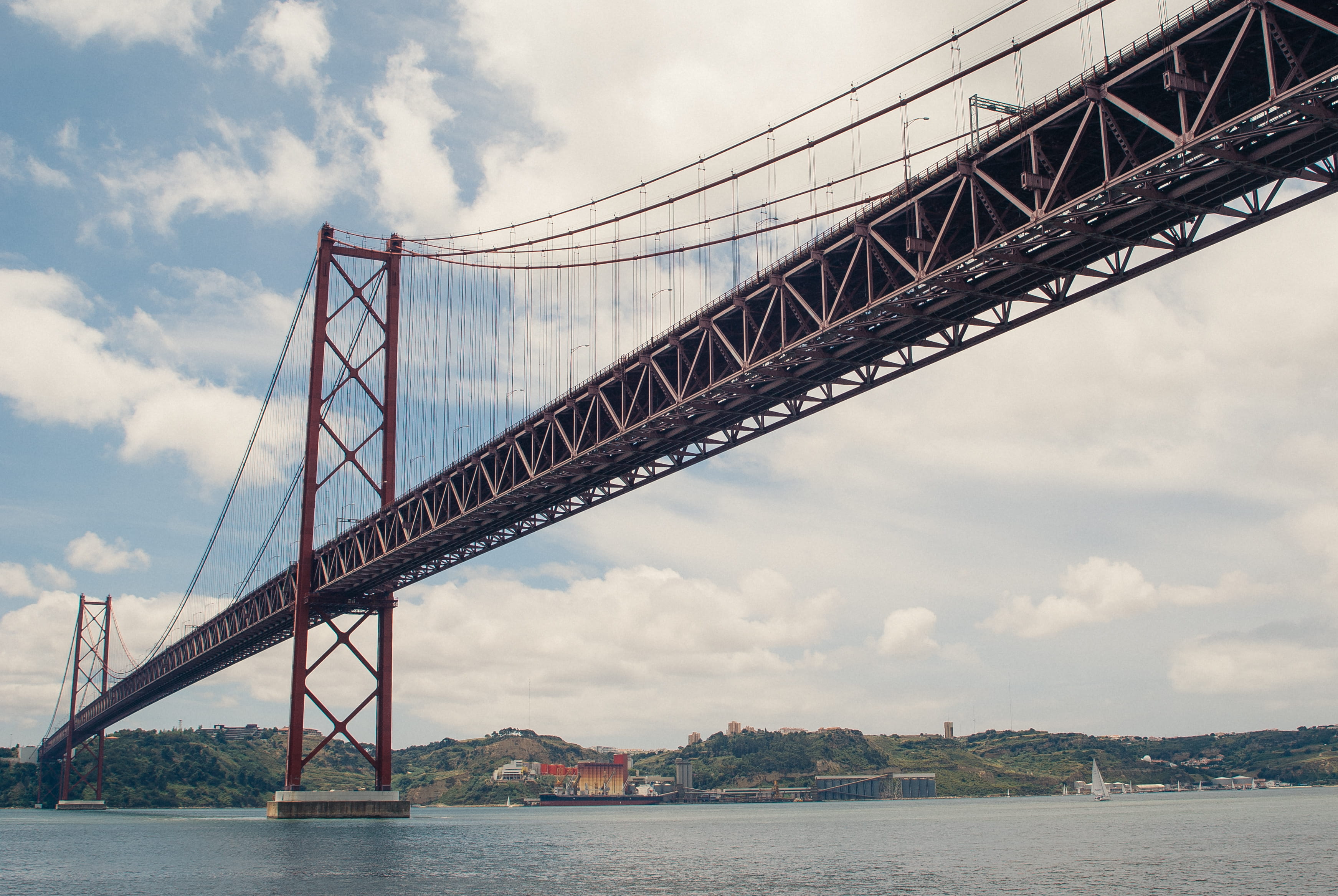tourism, Lisbon, built structure, uSA, landscape, city, de, architecture And Buildings, sky, travel Locations, bay, engineering, architecture and Cityscape, HD Wallpaper