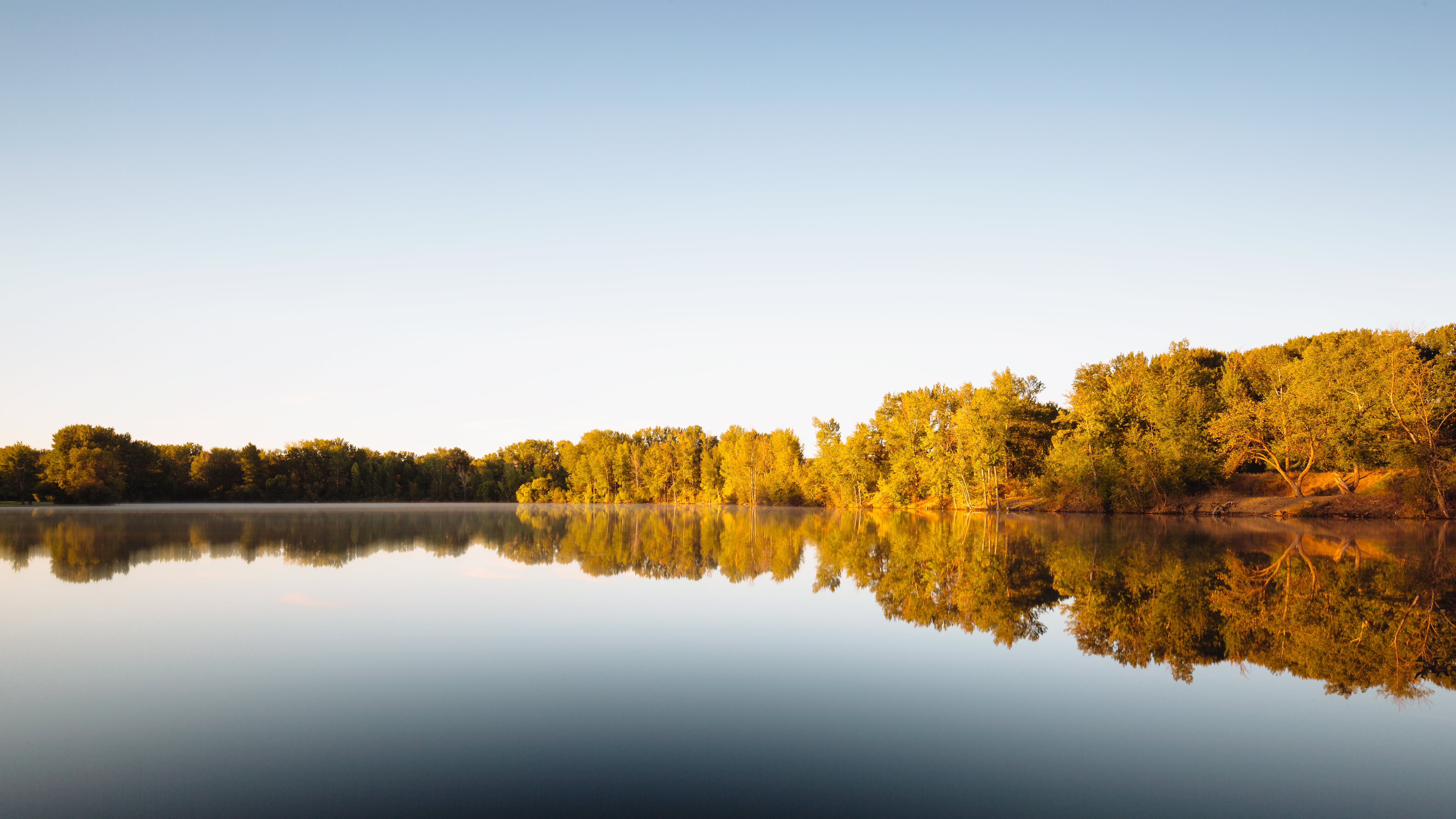 sky, nature, yellow, ellensburg  Washington, Canon EF, Riverfront Park, autumn, Canon EOS 5D Mark III, lake, 1000x, beauty In Nature, 35mm, 5K, water, HD Wallpaper