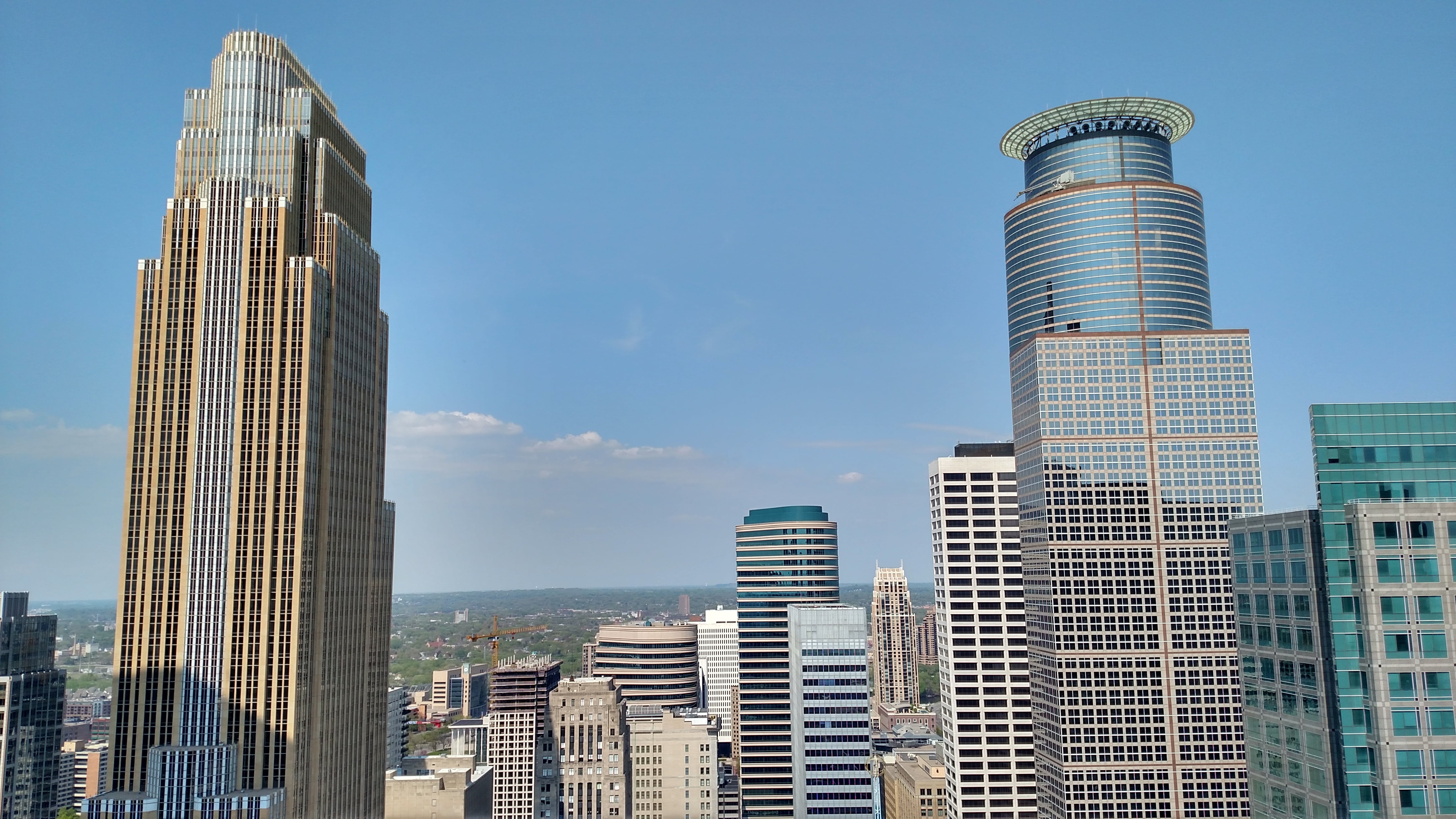 outdoors, urban skyline, minneapolis, brown, city, concrete, building exterior, travel destinations, minnesota, financial district, day, landscape, white, HD Wallpaper