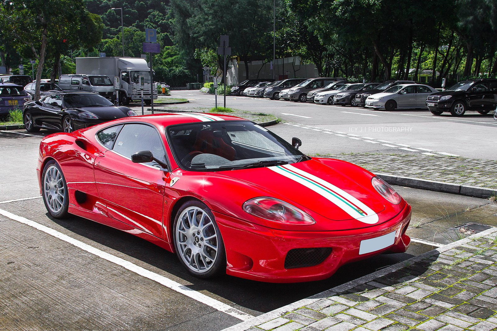 2003, rosso, ferrari, challenge, rouge, stradale, red, 360, 720P, HD Wallpaper