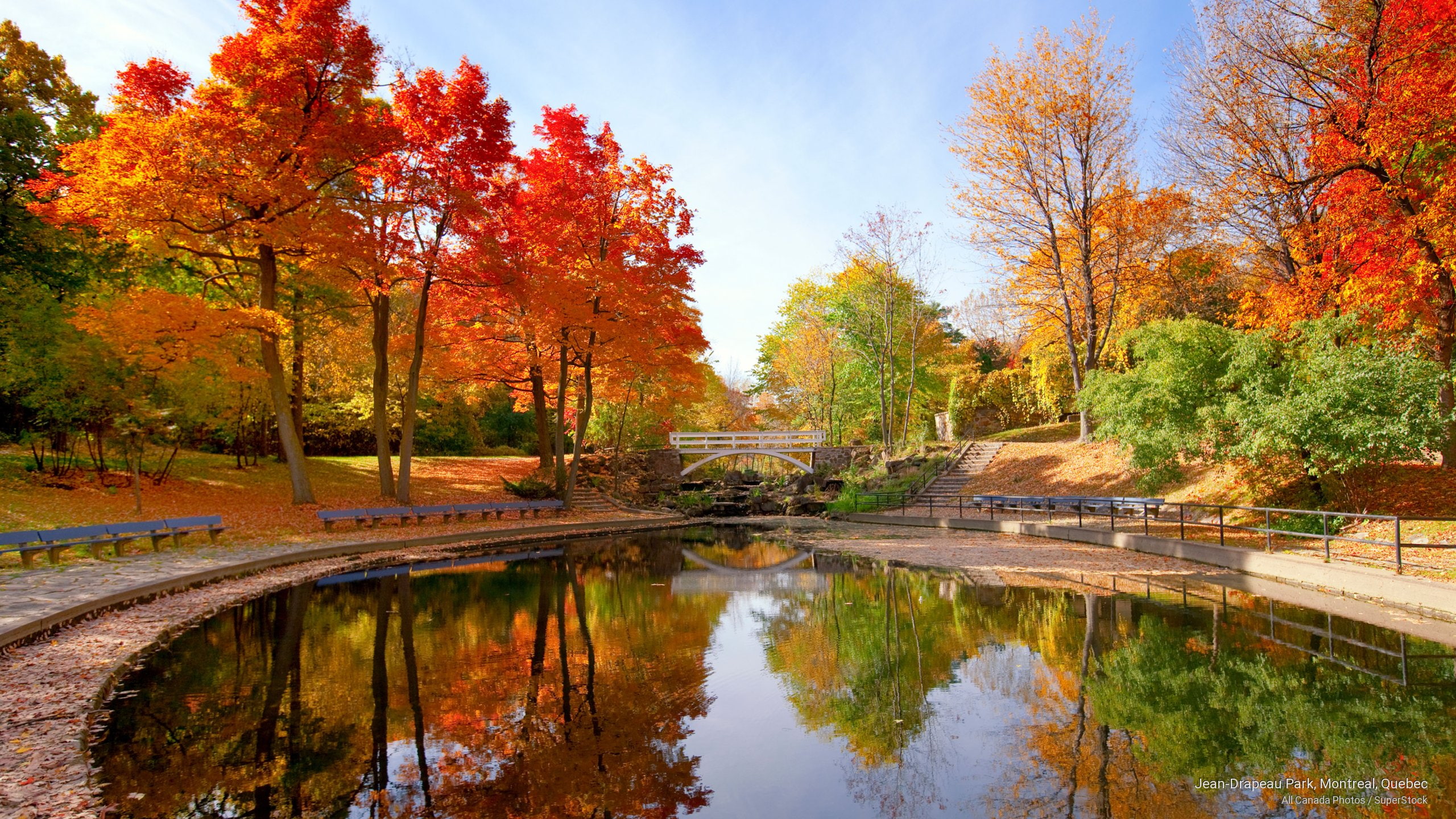 montreal, Fall, park, 2K, jean, quebec, drapeau, HD Wallpaper