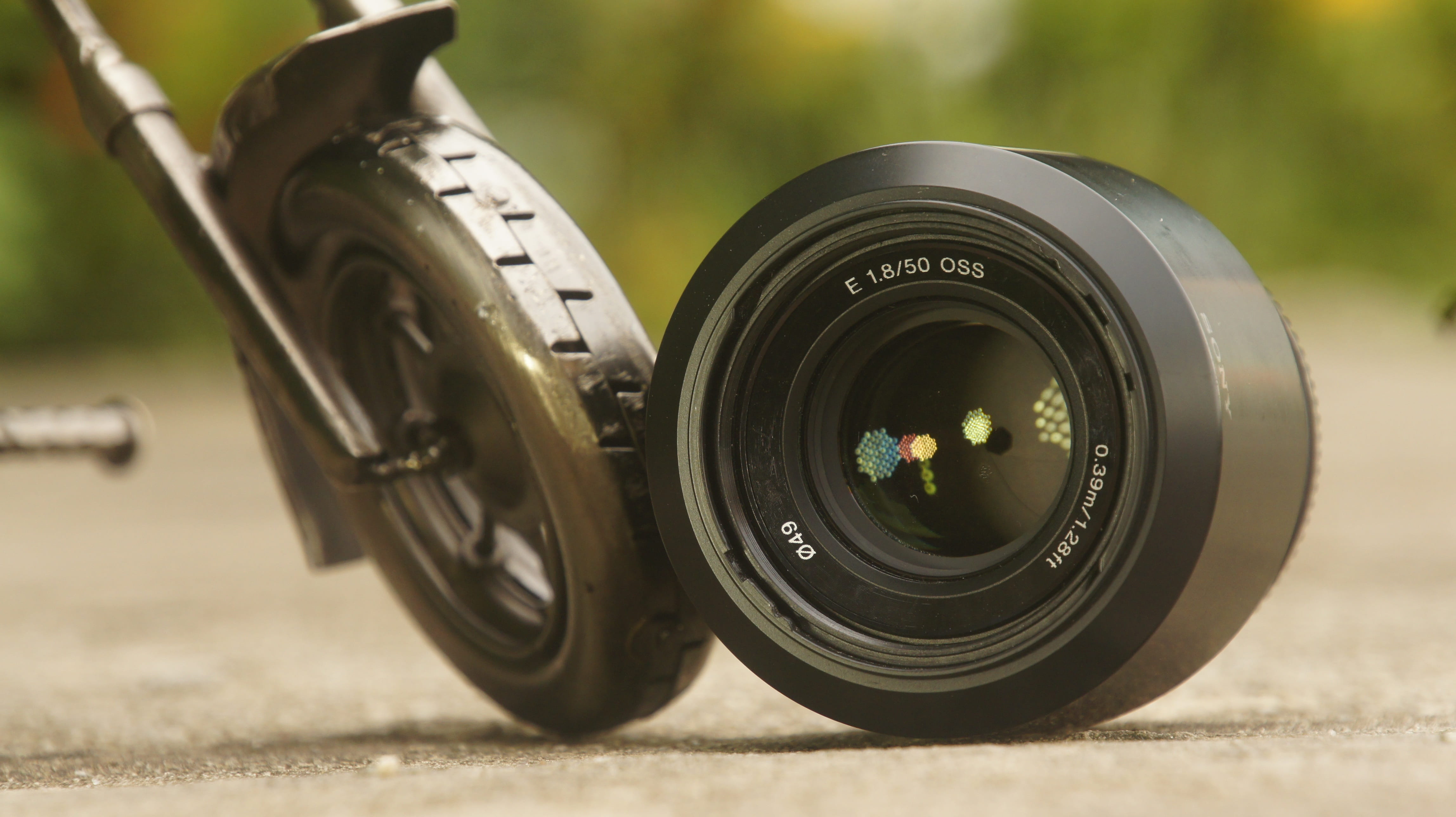toys, day, wheel, garden, black color, 4K, selective focus, shape, outdoors, photographic equipment, geometric shape, tire, lens - optical instrument, HD Wallpaper