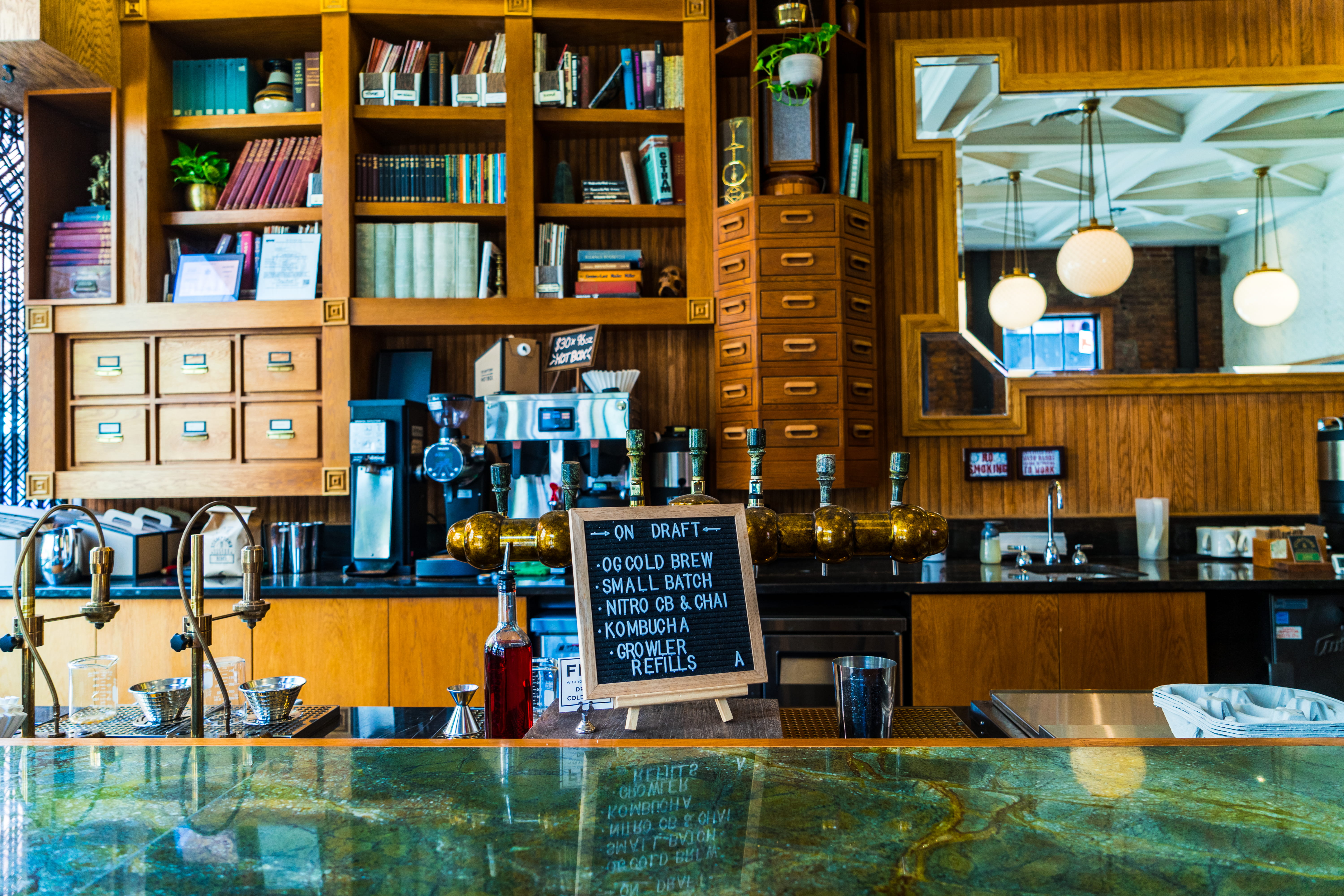 5K, book, retro, rack, shelf, bar - Drink Establishment, architecture, business, taps, wood, tap, lifestyles, vintage, old, sign, domestic Room, table, HD Wallpaper