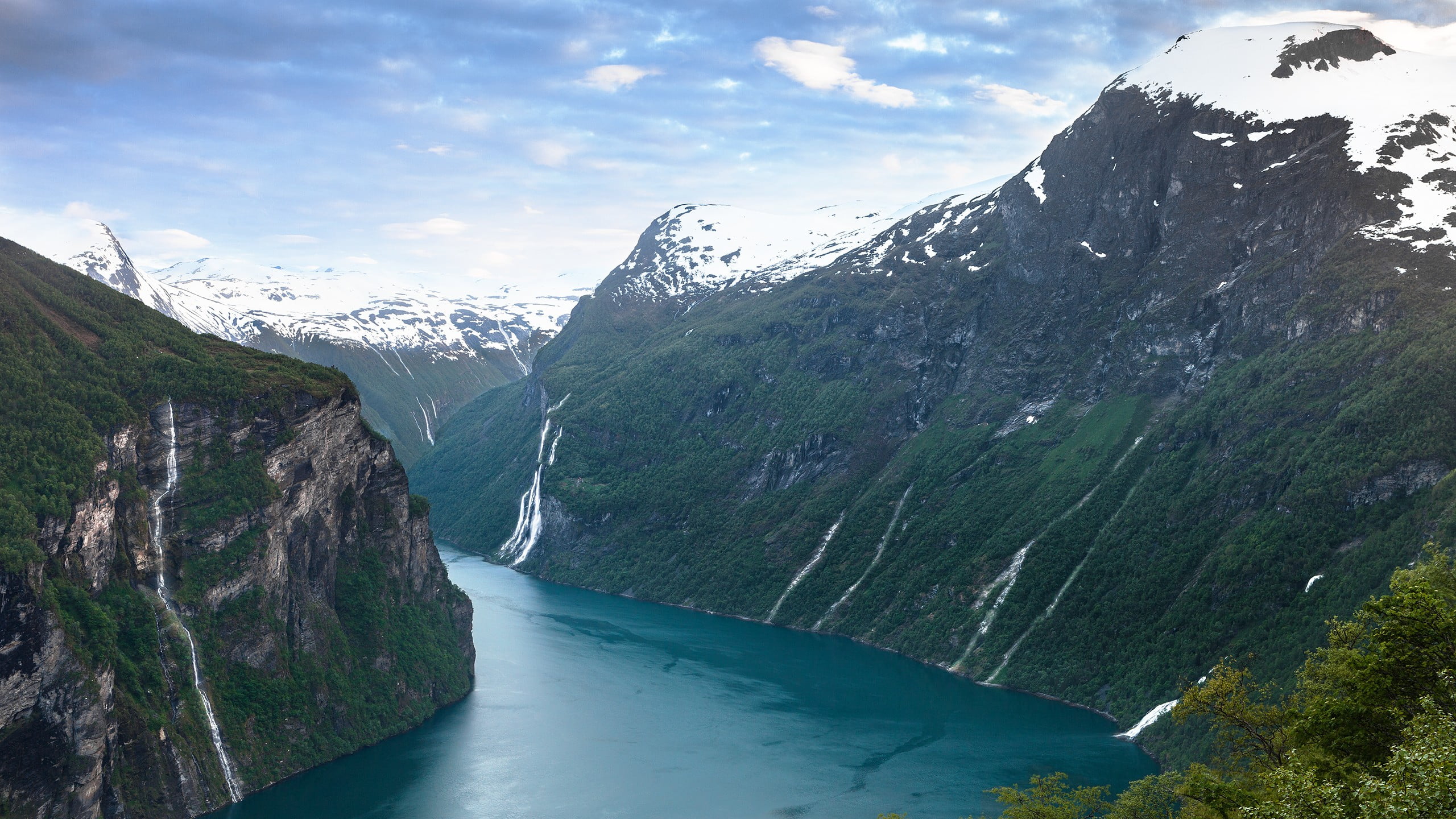 mountains, idyllic, forest, green Color, cloud - sky, hiking, mountain, mountain Peak, landscape, valley, mountain Range, beauty In Nature, scenics, Norway, HD Wallpaper
