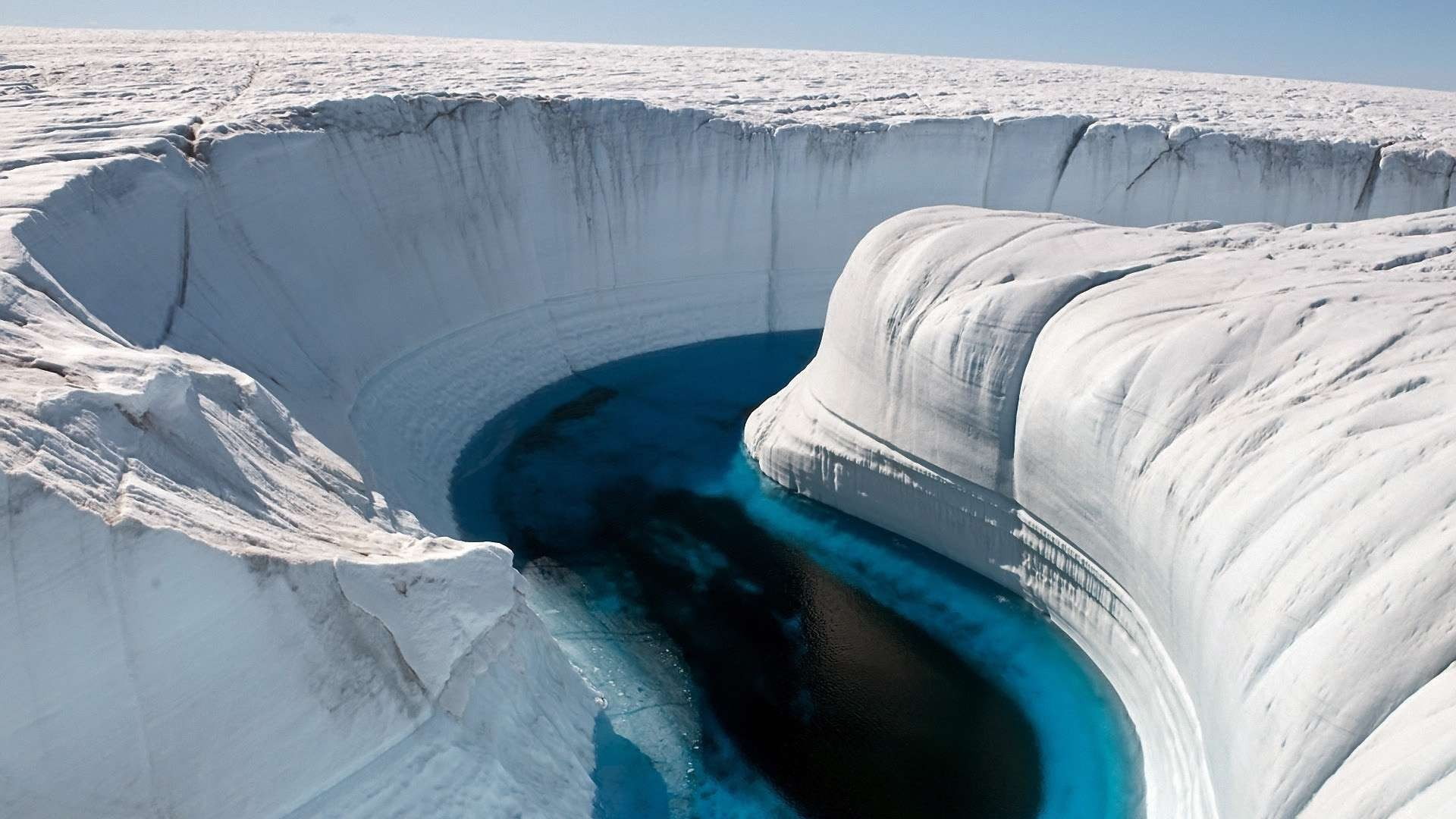 river, 1080P, nature, ice, landscape, water, snow, canyon, HD Wallpaper
