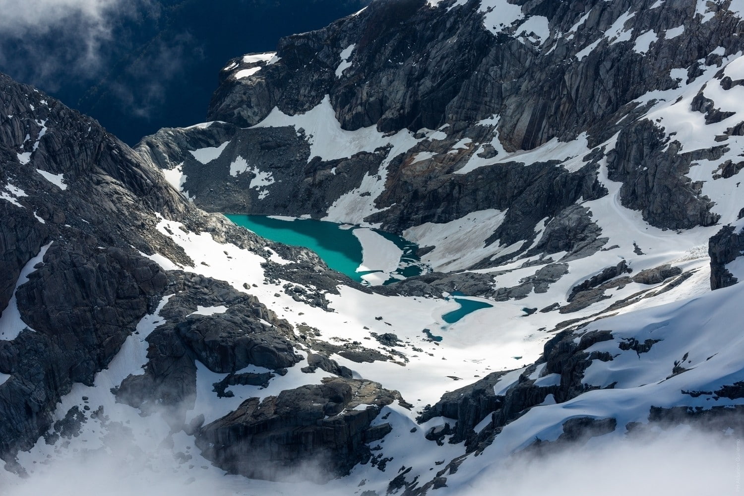 snow, lake, mountains, canyon, 720P, river, nature, HD Wallpaper