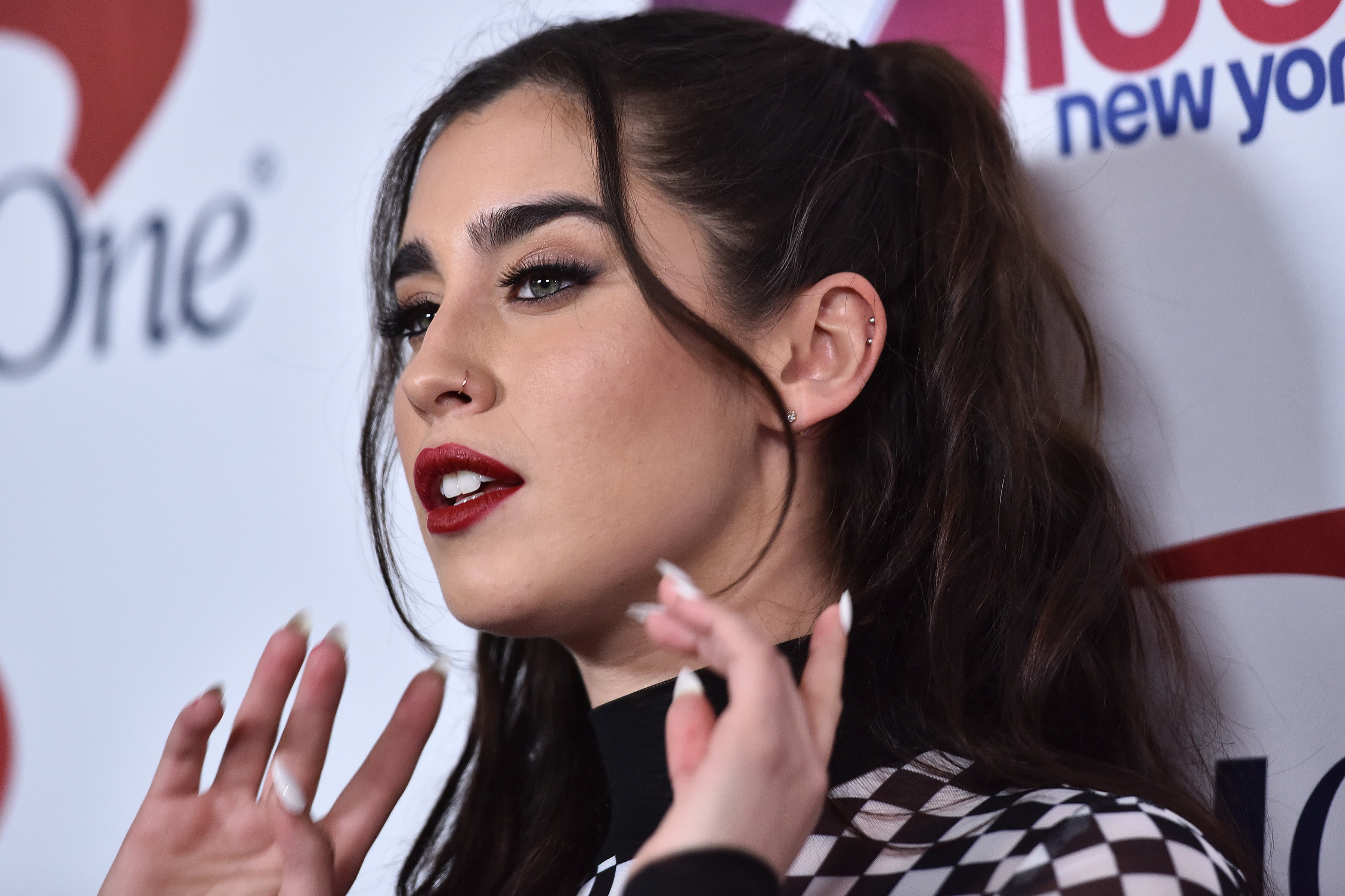 Brunette, 2K, Close-Up, American, Face, Singer, Singers, Lauren Jauregui, Lipstick, HD Wallpaper