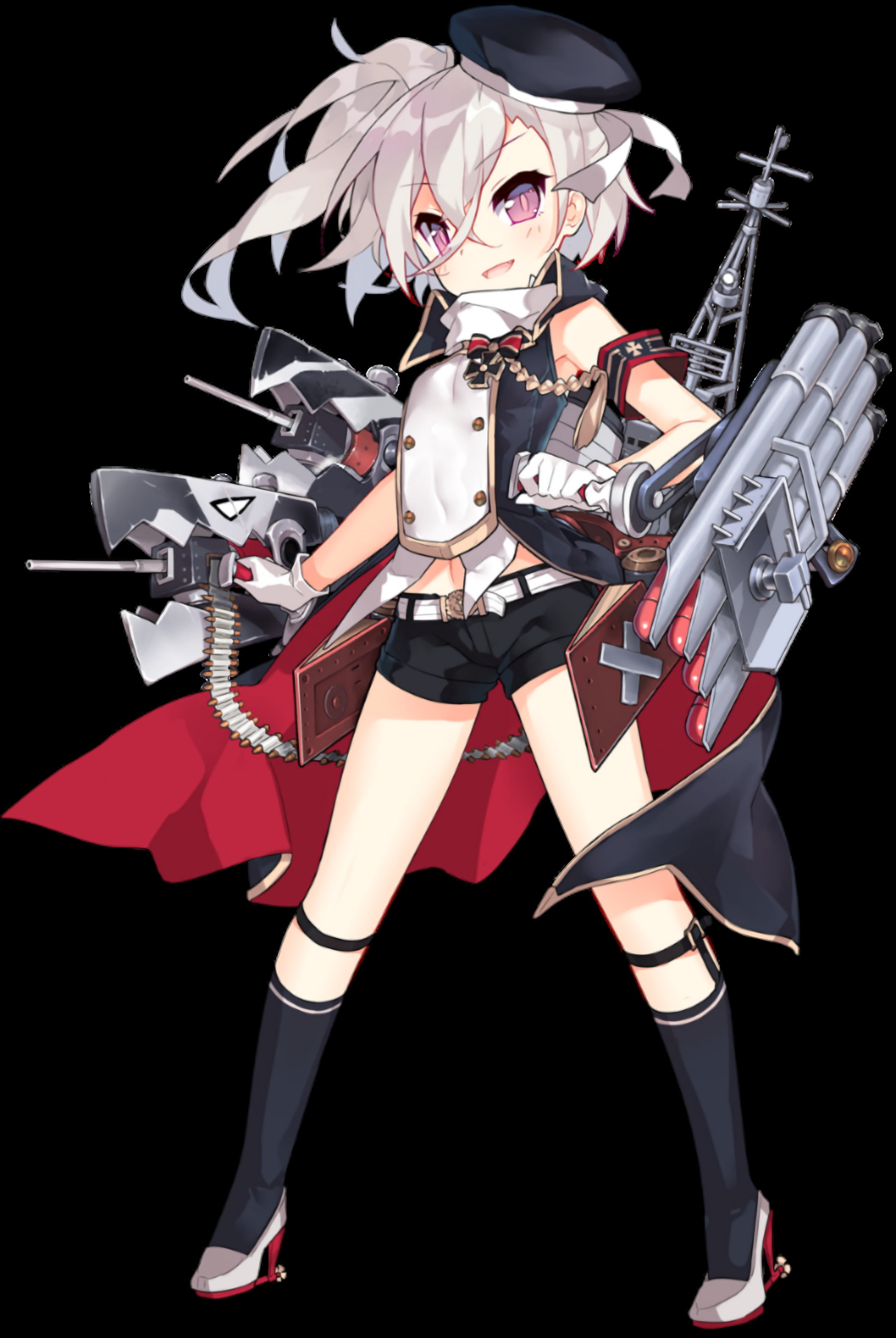 anime, 2K, transparent background, Z23 (Azur Lane), ship, Azur Lane, upscaled, anime girls, Phone HD Wallpaper