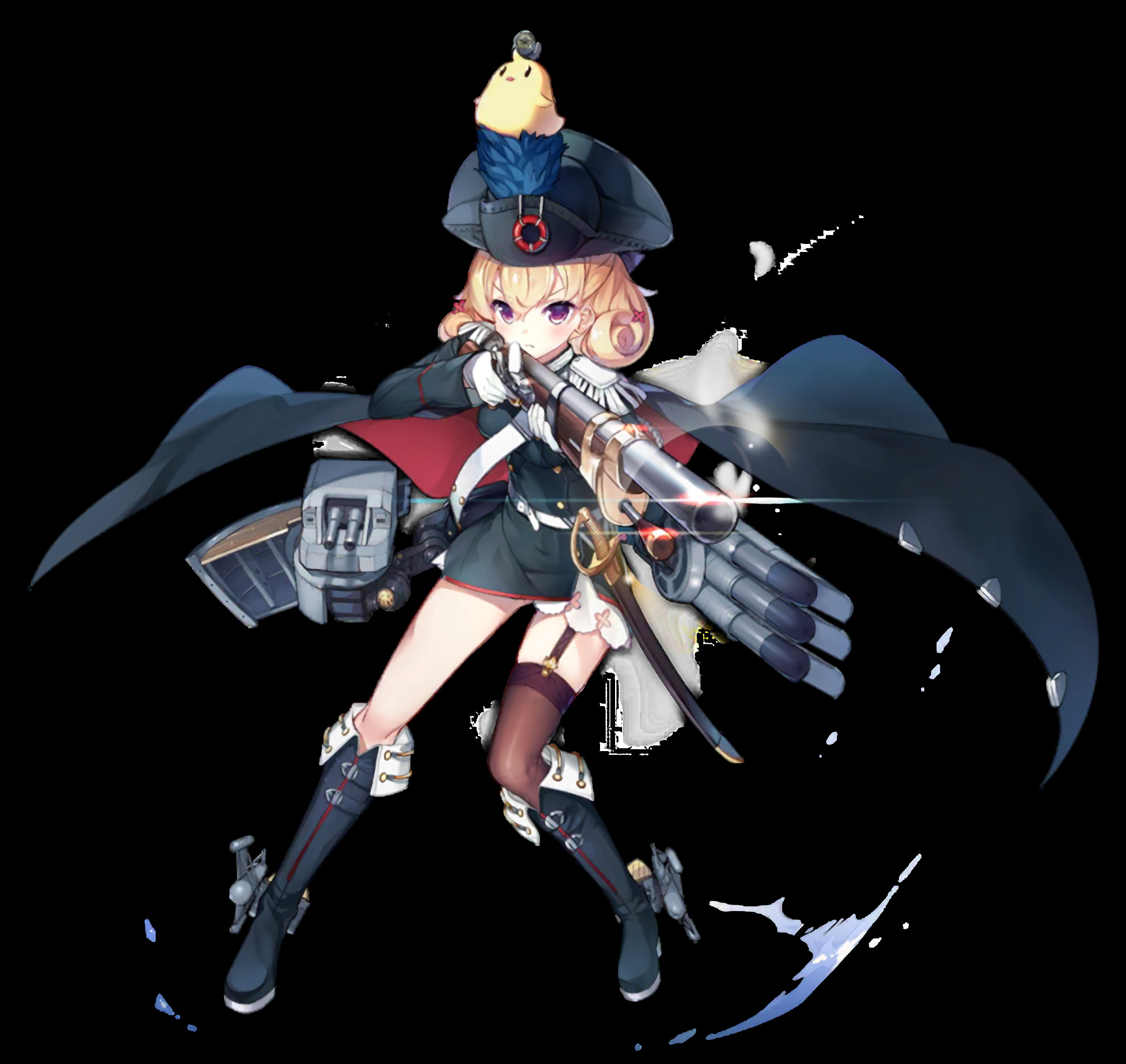 upscaled, ship, transparent background, anime girls, Azur Lane, 1080P, anime, HD Wallpaper